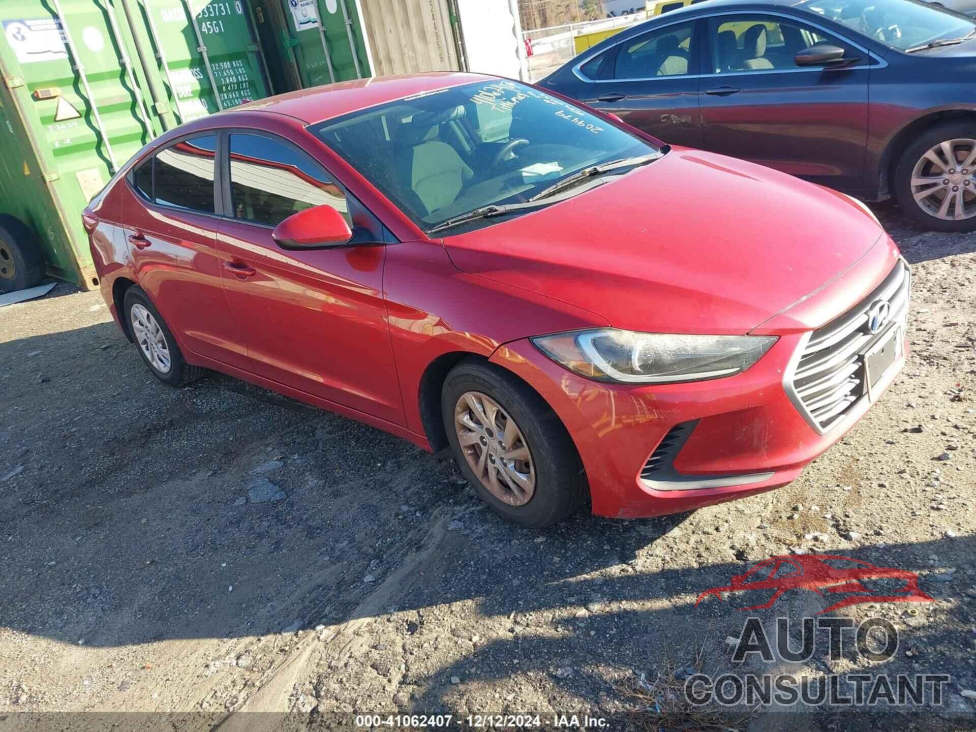 HYUNDAI ELANTRA 2017 - 5NPD74LF9HH209479