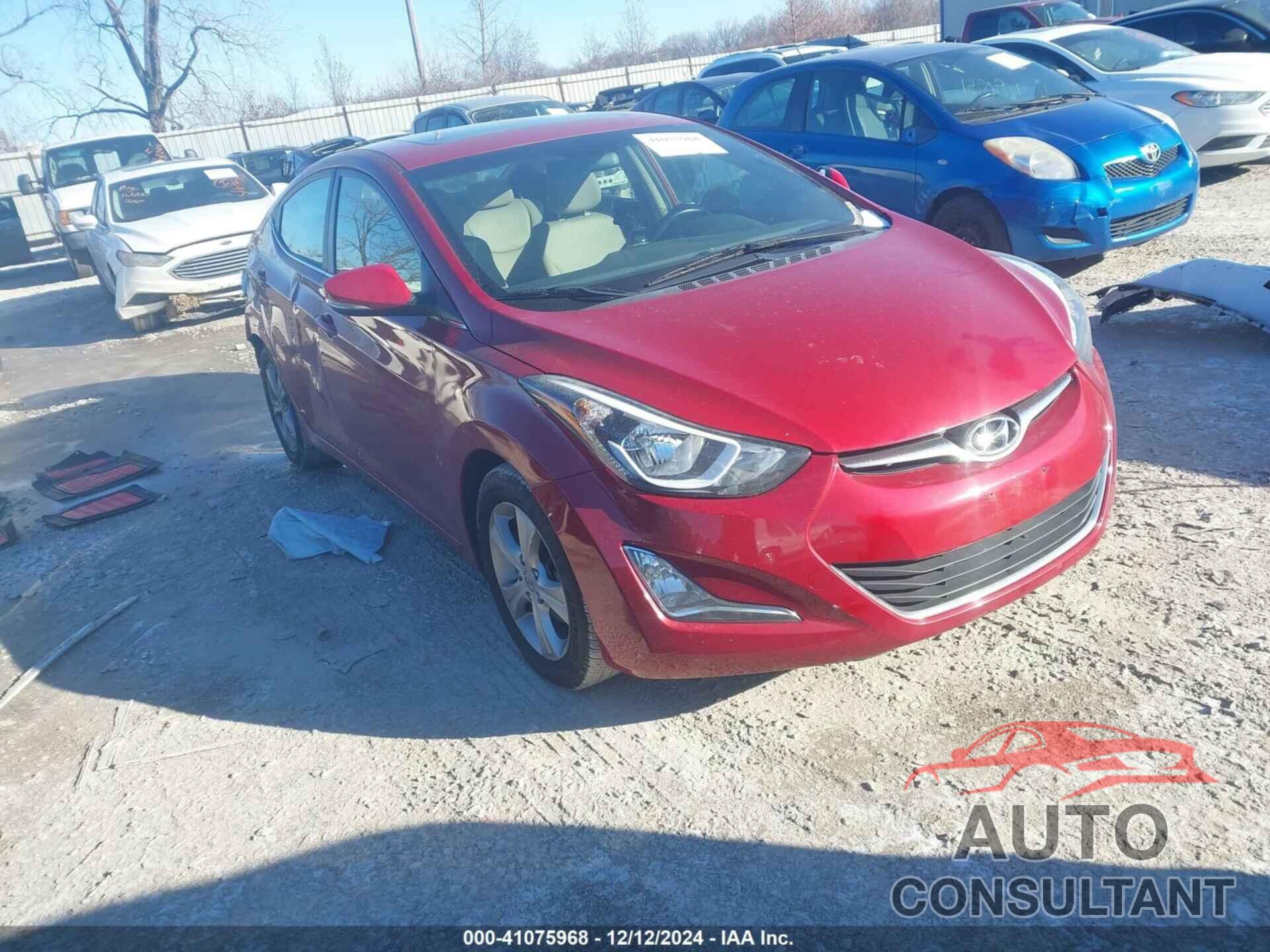 HYUNDAI ELANTRA 2016 - KMHDH4AE1GU624318