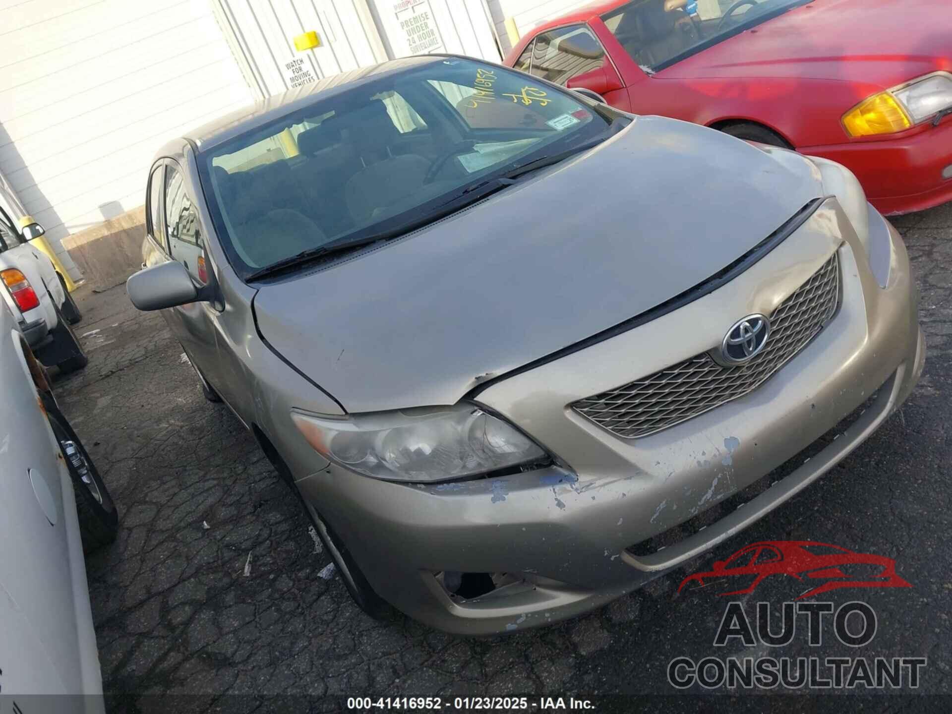 TOYOTA COROLLA 2009 - 2T1BU40E19C159726