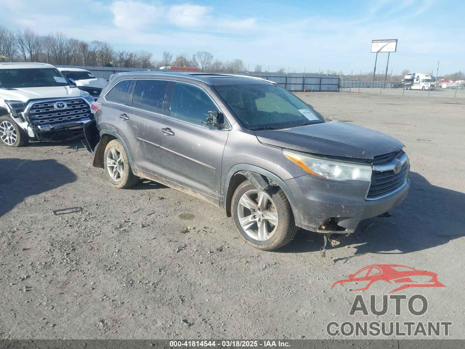 TOYOTA HIGHLANDER 2014 - 5TDDKRFHXES017311