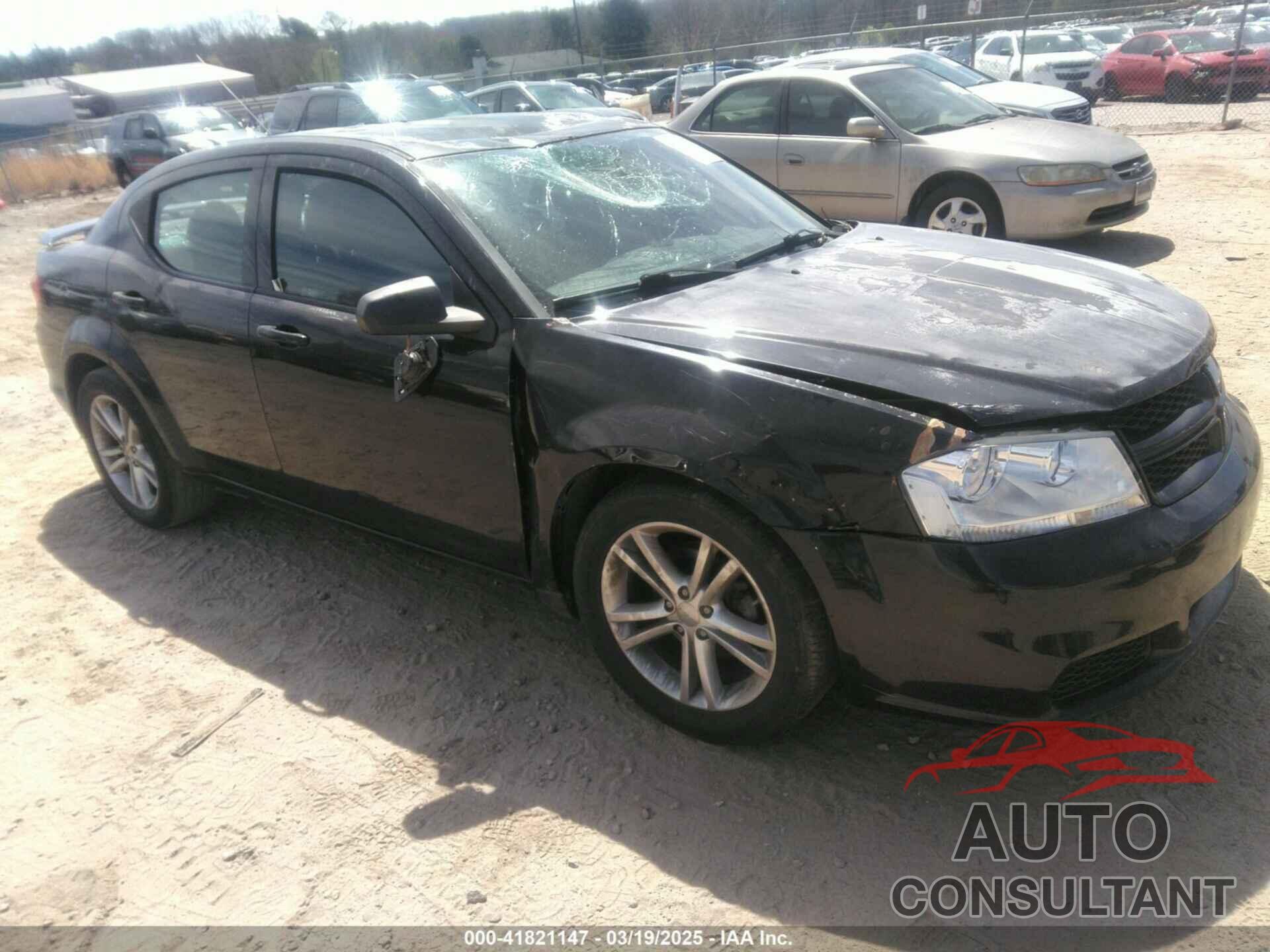 DODGE AVENGER 2013 - 1C3CDZAGXDN771483