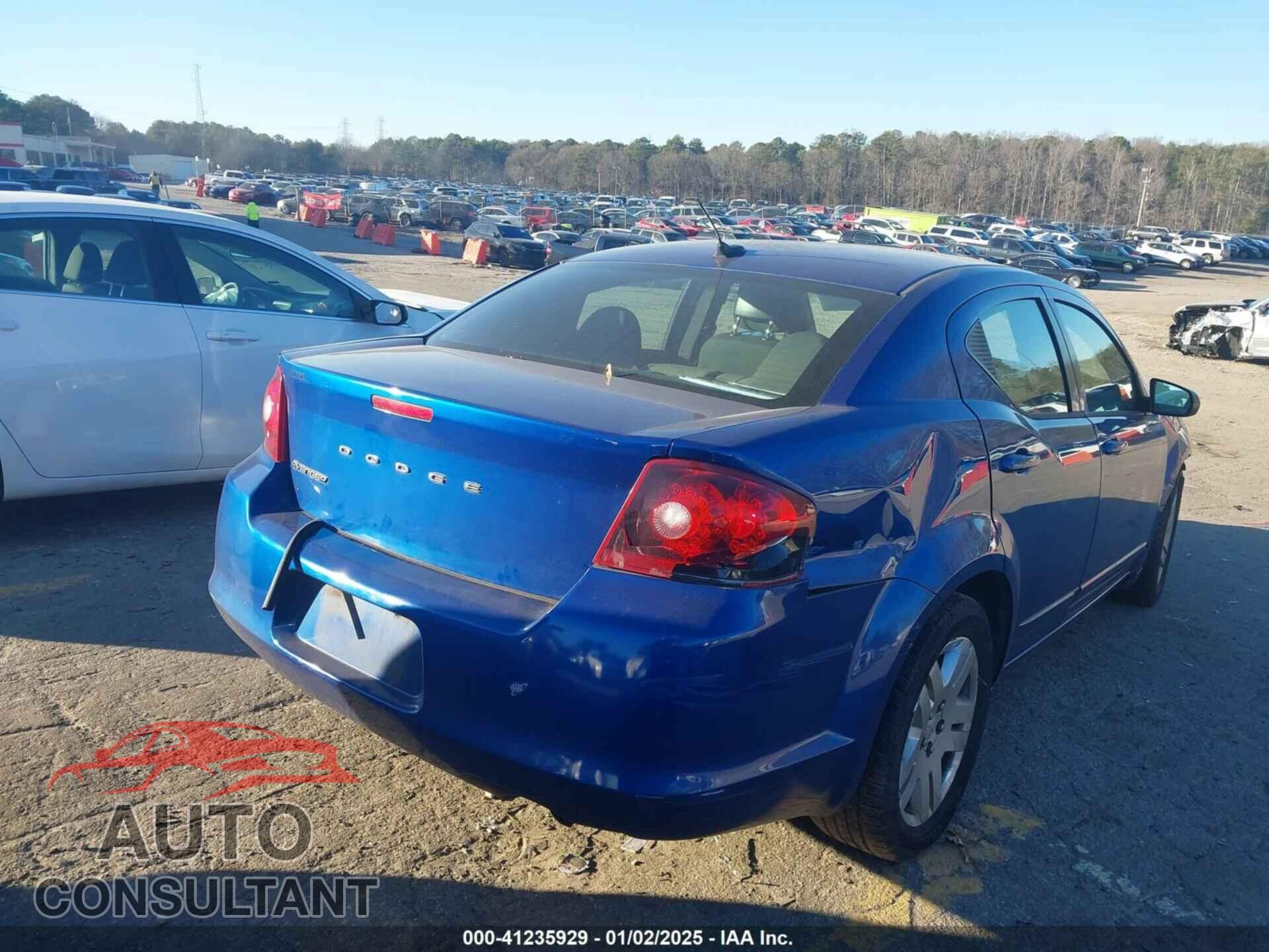 DODGE AVENGER 2012 - 1C3CDZAB6CN323406
