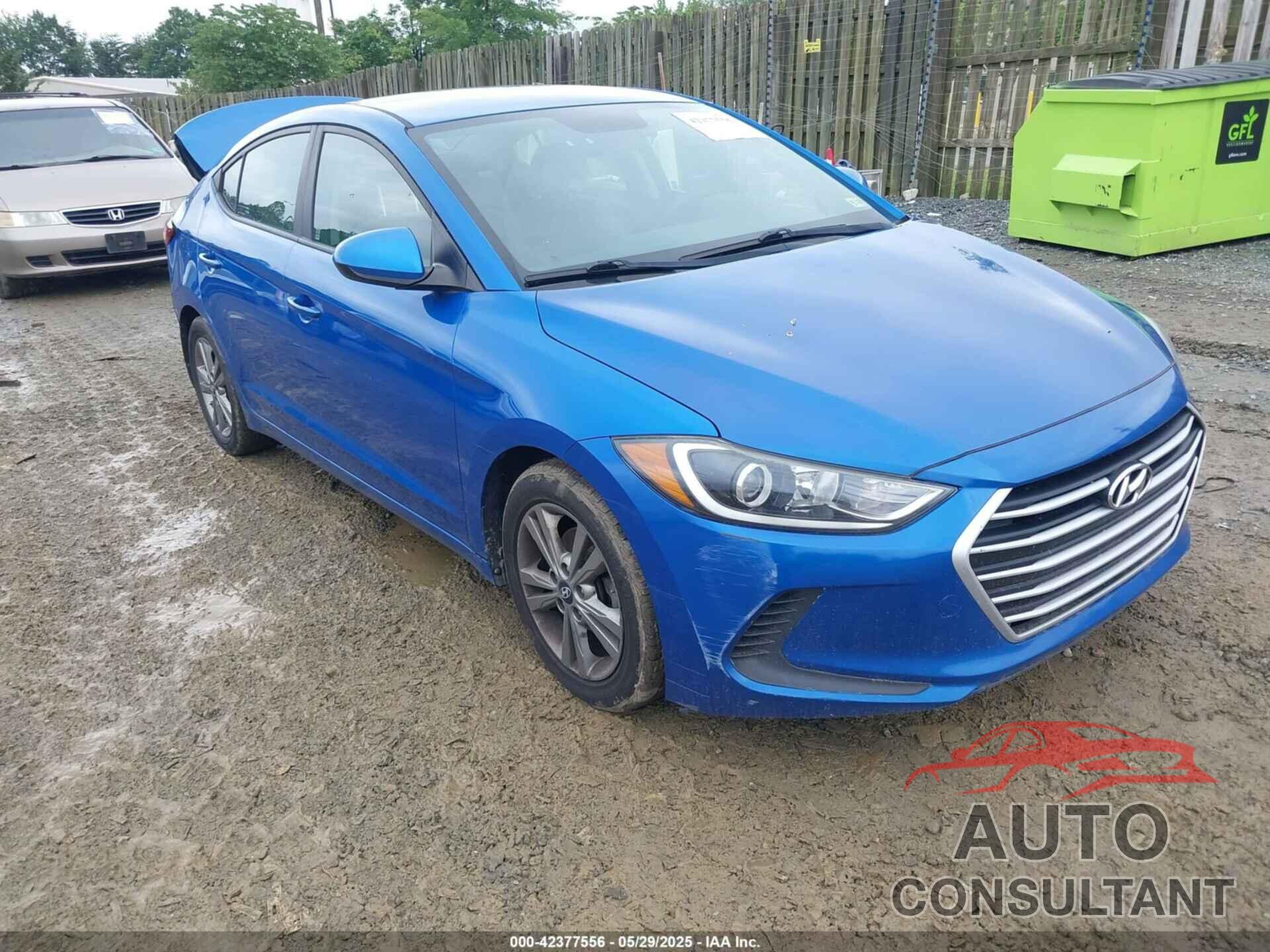 HYUNDAI ELANTRA 2017 - KMHD84LF0HU192862