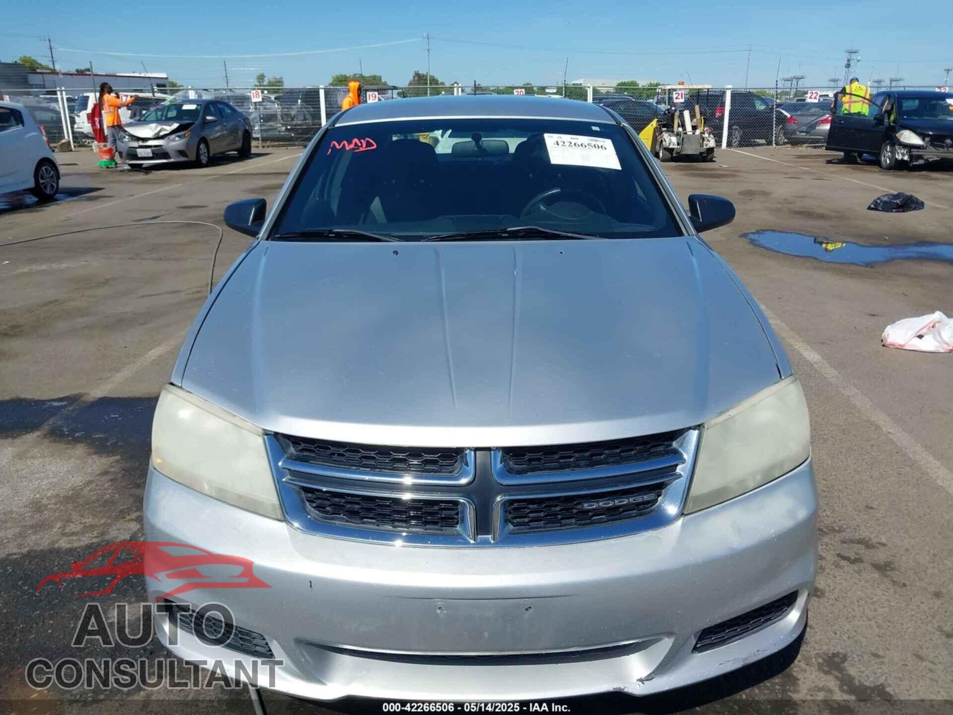 DODGE AVENGER 2012 - 1C3CDZAB0CN147064