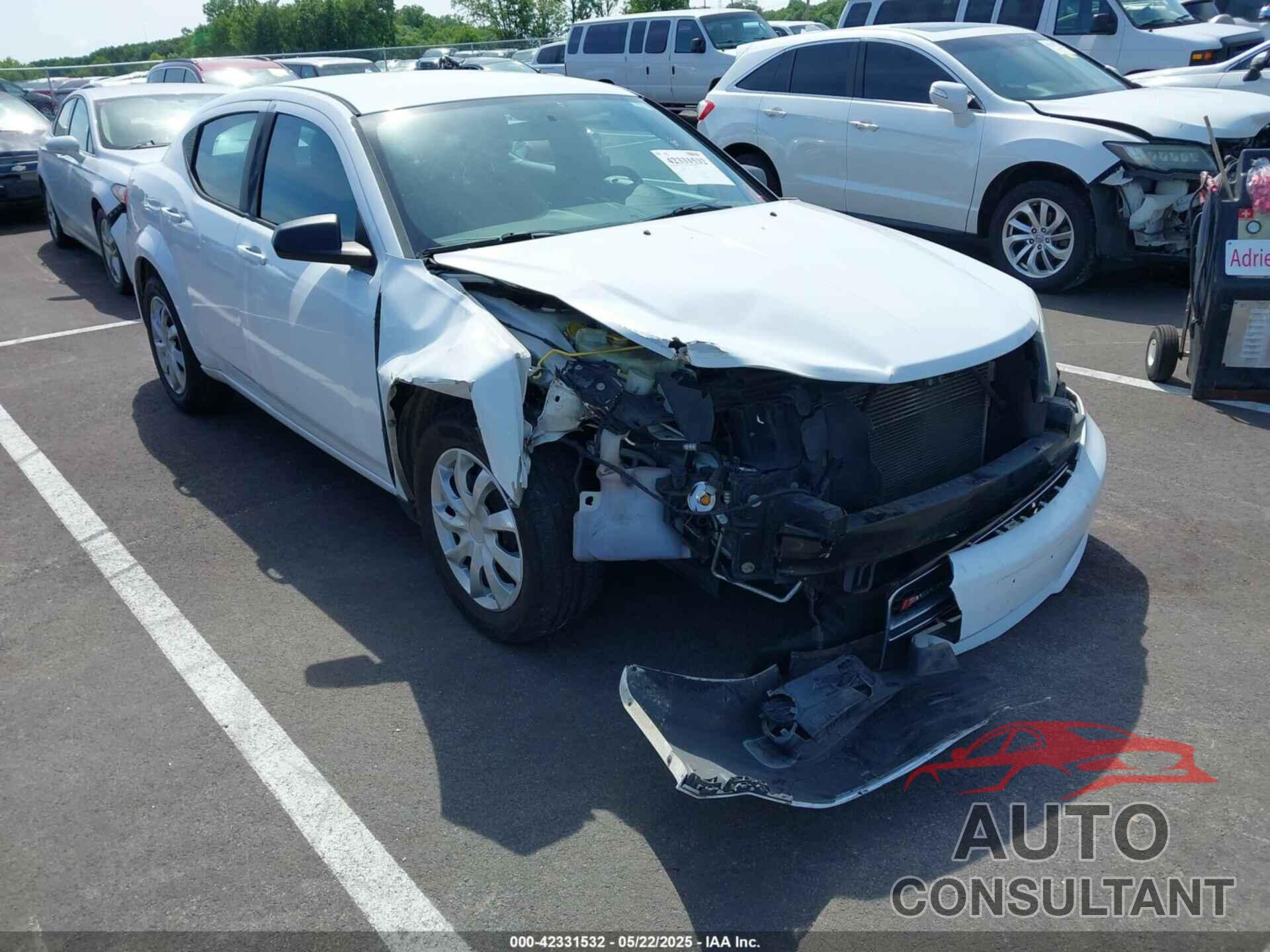 DODGE AVENGER 2013 - 1C3CDZAB3DN512211