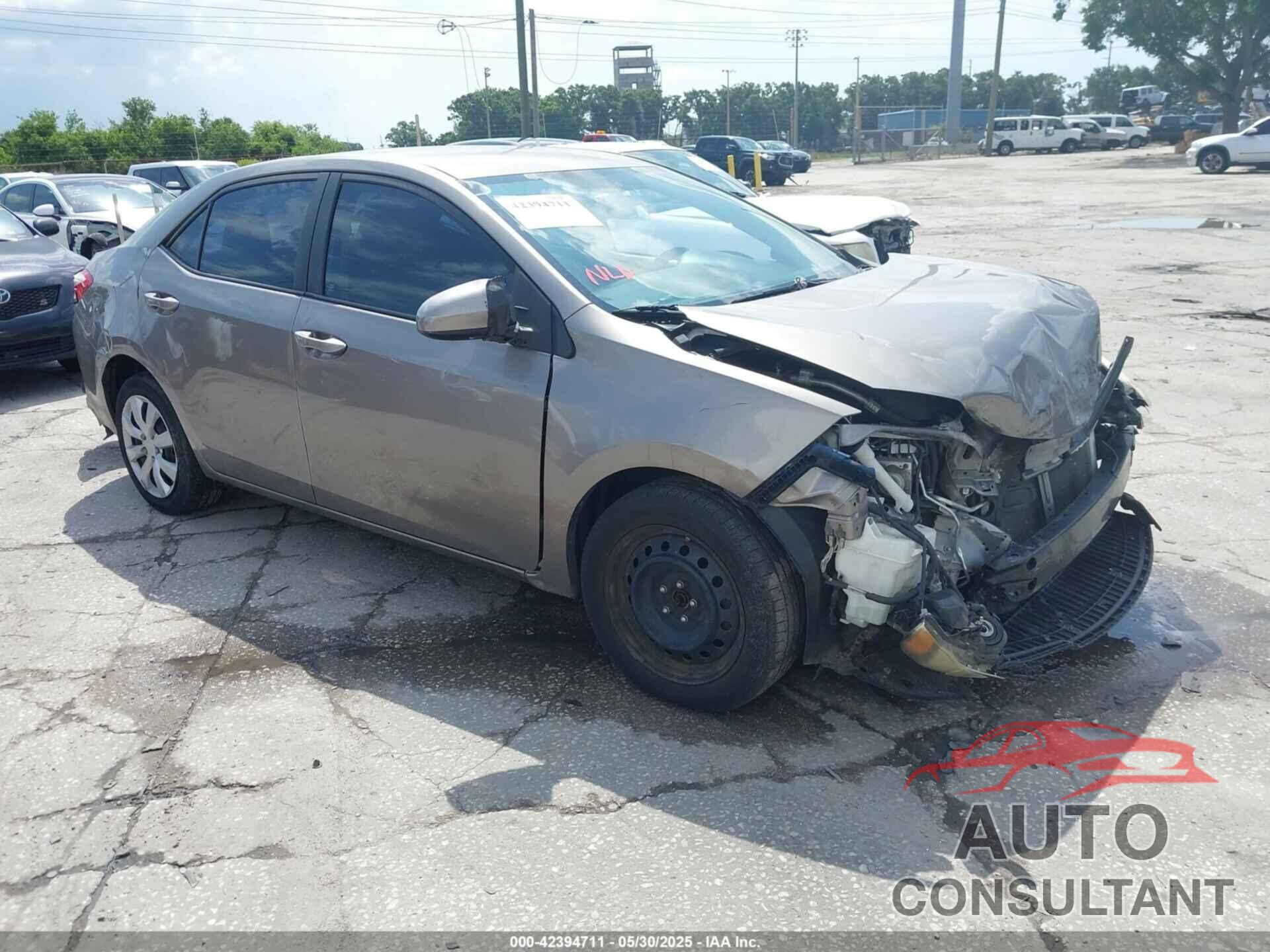 TOYOTA COROLLA 2016 - 2T1BURHE4GC698839