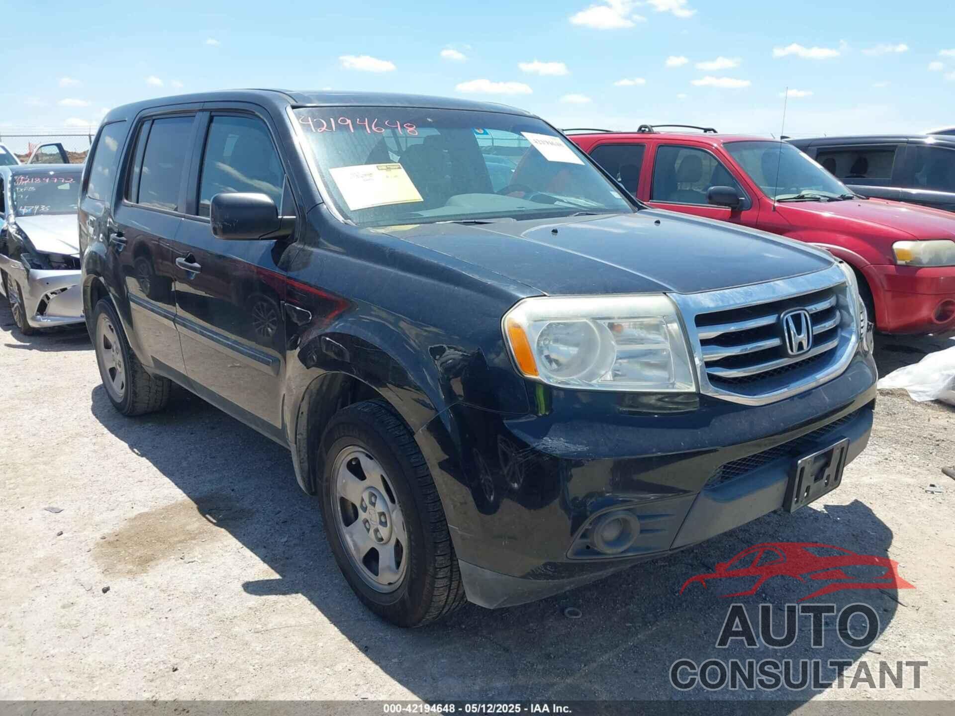 HONDA PILOT 2014 - 5FNYF3H2XEB007877
