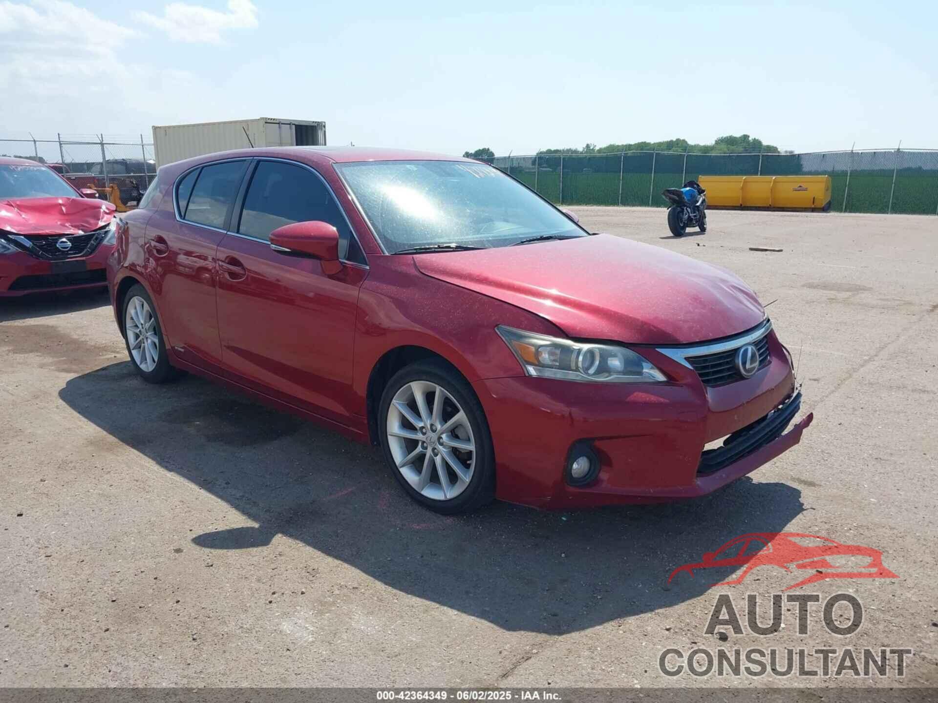 LEXUS CT 200H 2013 - JTHKD5BH7D2142965