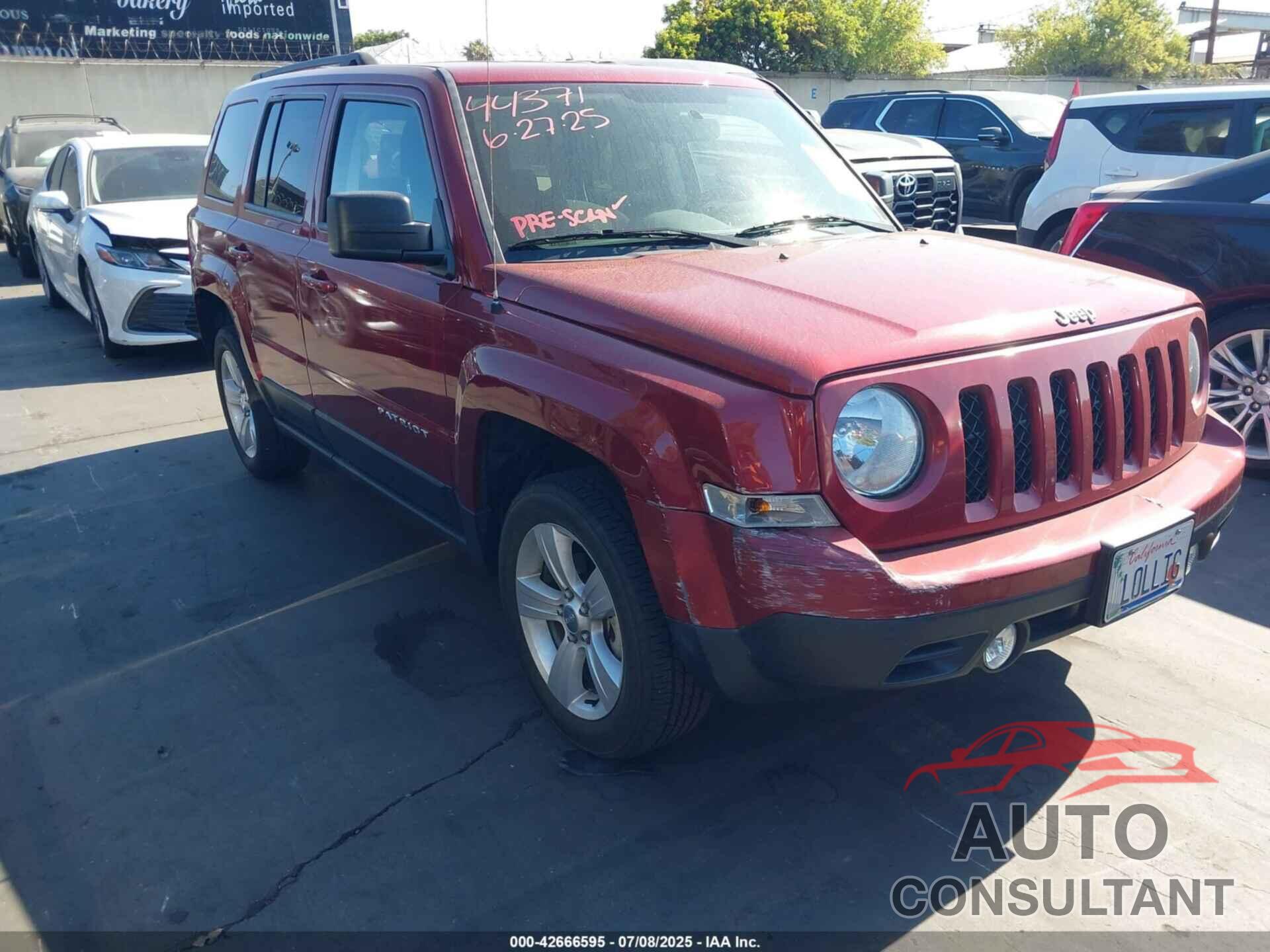 JEEP PATRIOT 2017 - 1C4NJPFB3HD102854
