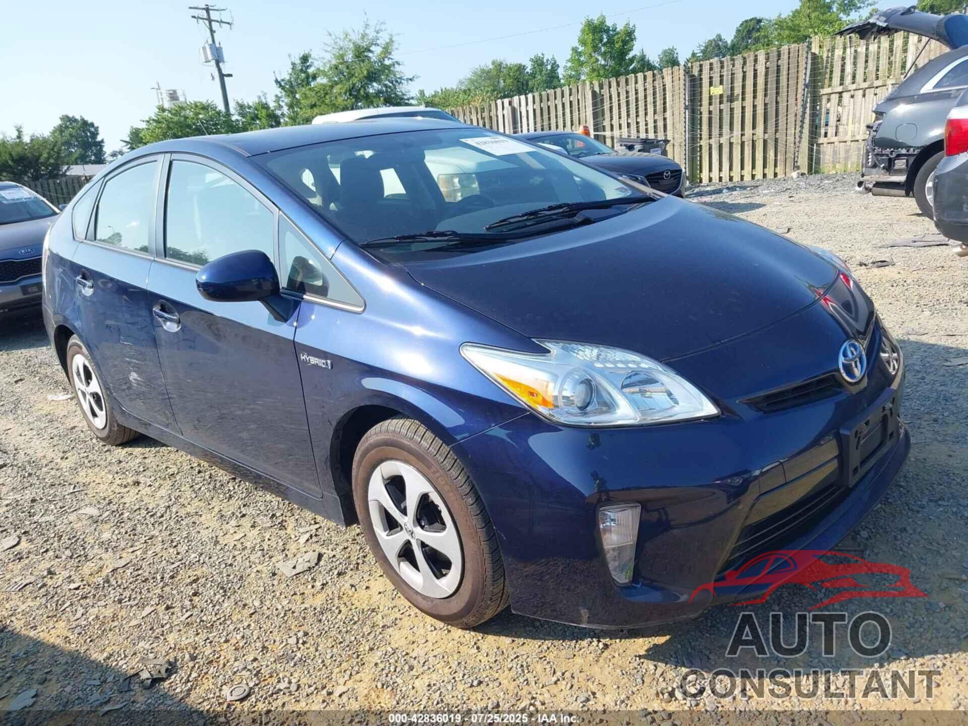 TOYOTA PRIUS 2013 - JTDKN3DU7D1691388