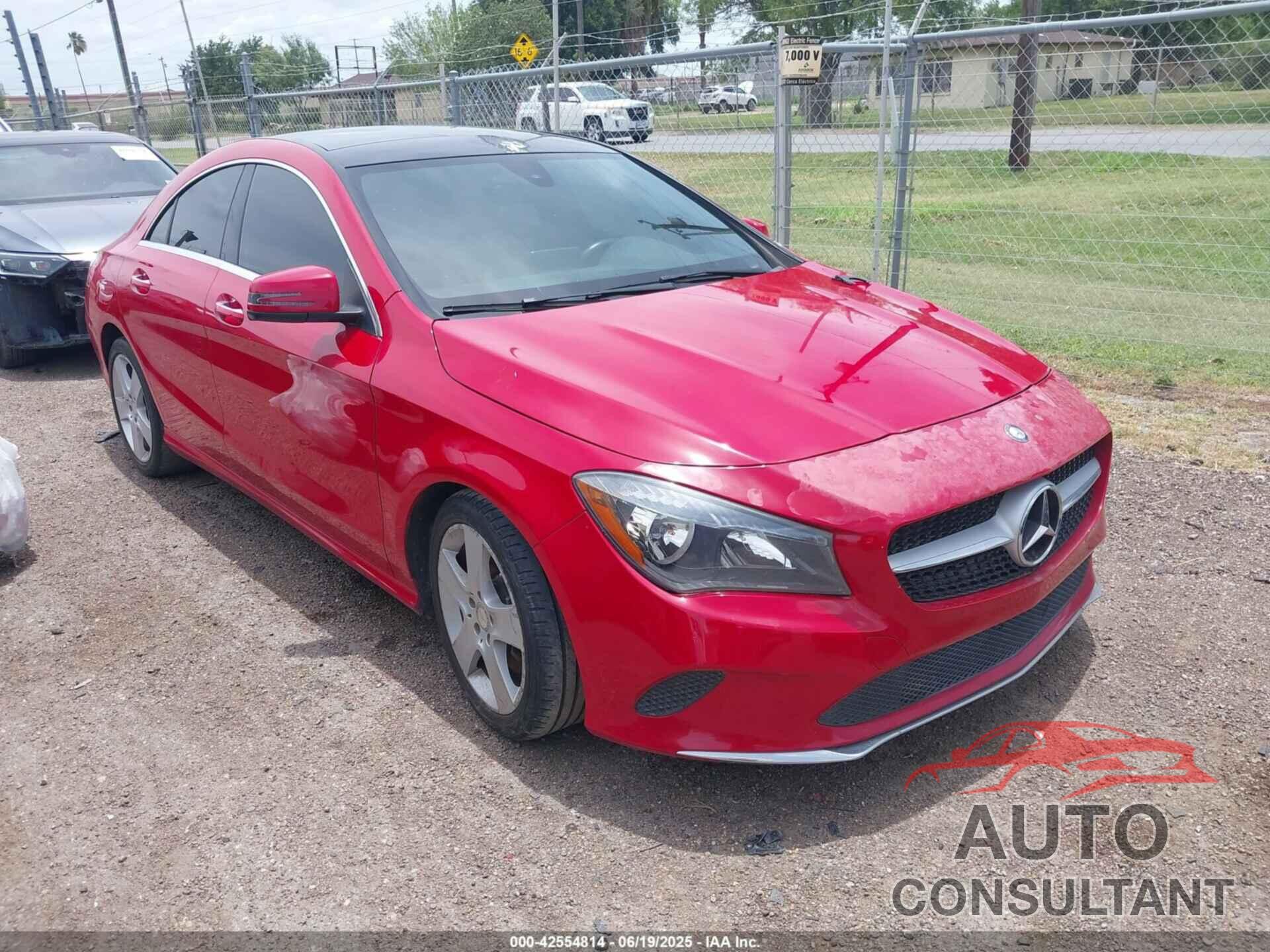 MERCEDES-BENZ CLA 250 2017 - WDDSJ4GB6HN403439