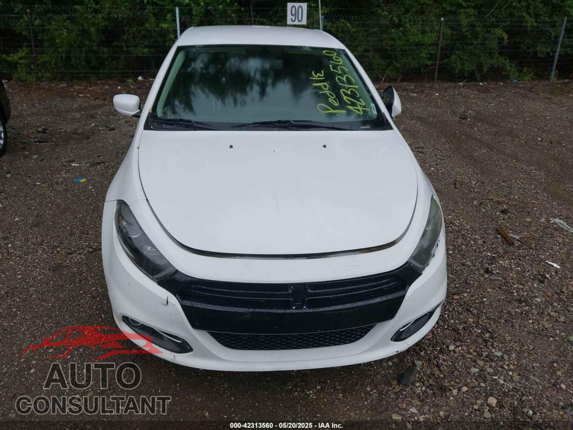 DODGE DART 2013 - 1C3CDFBA9DD339627