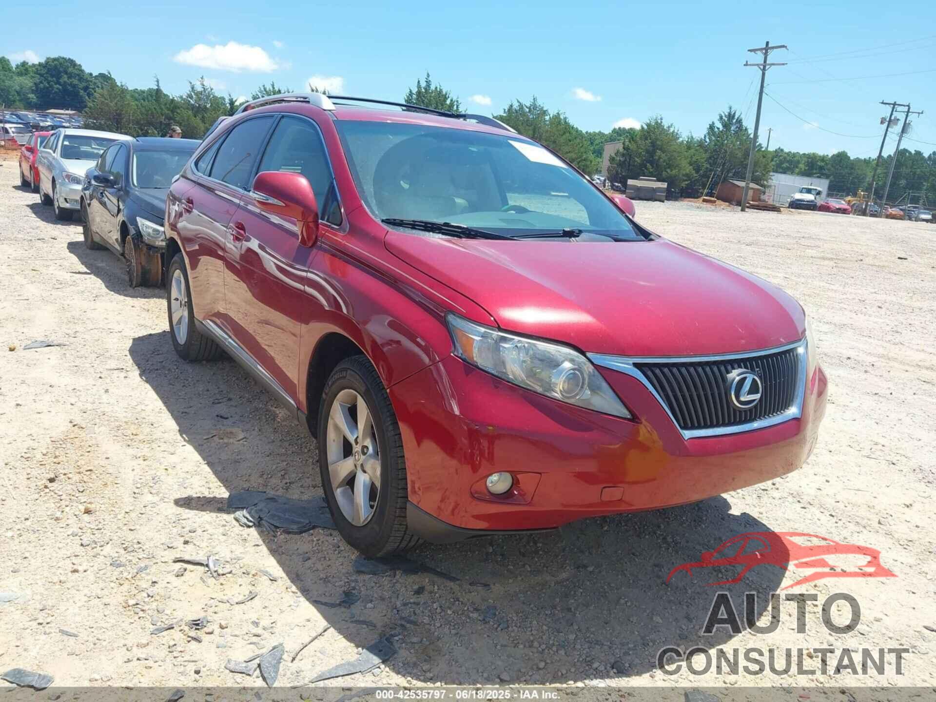 LEXUS RX 350 2010 - 2T2BK1BA0AC071524
