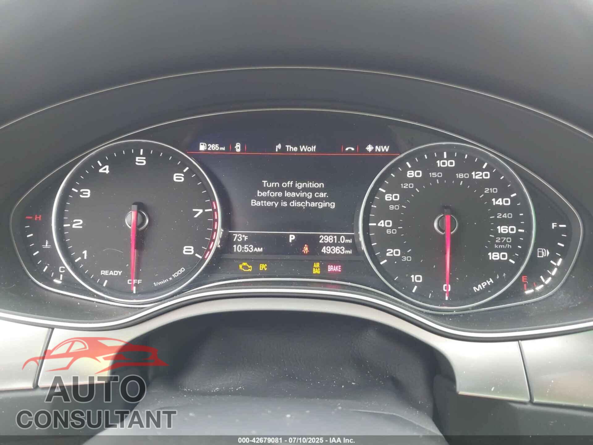 AUDI A6 2016 - WAUGFAFC8GN048361