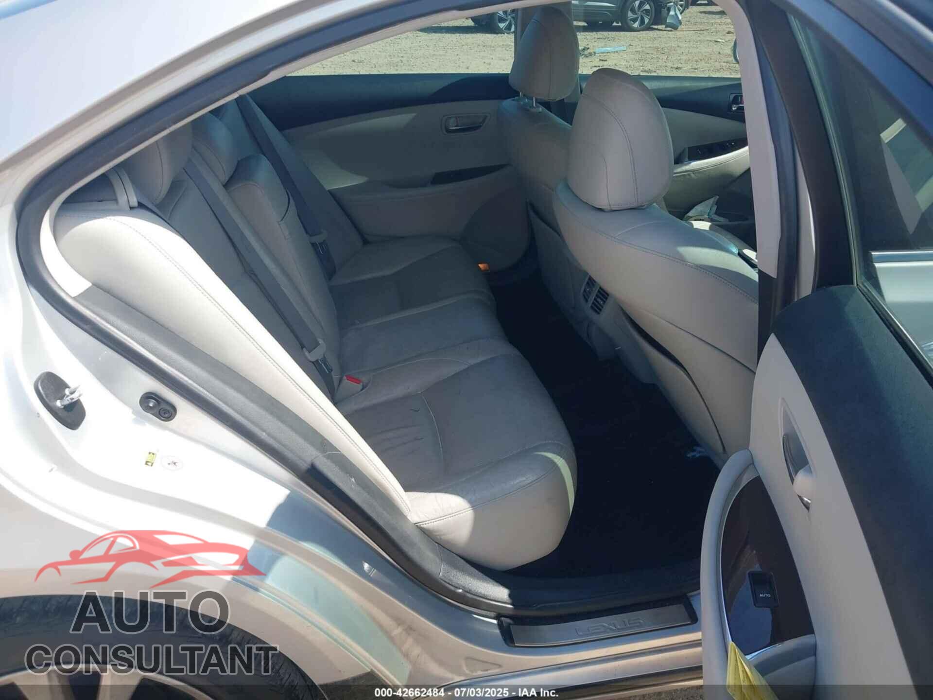 LEXUS ES 350 2012 - JTHBK1EGXC2497659