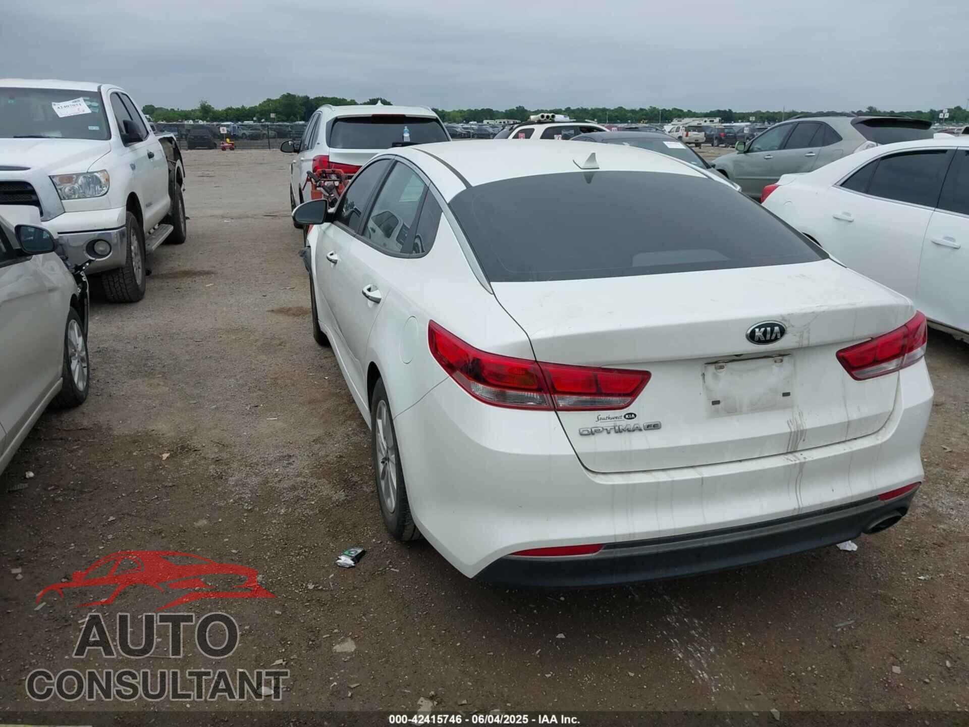 KIA OPTIMA 2016 - KNAGT4L39G5073798