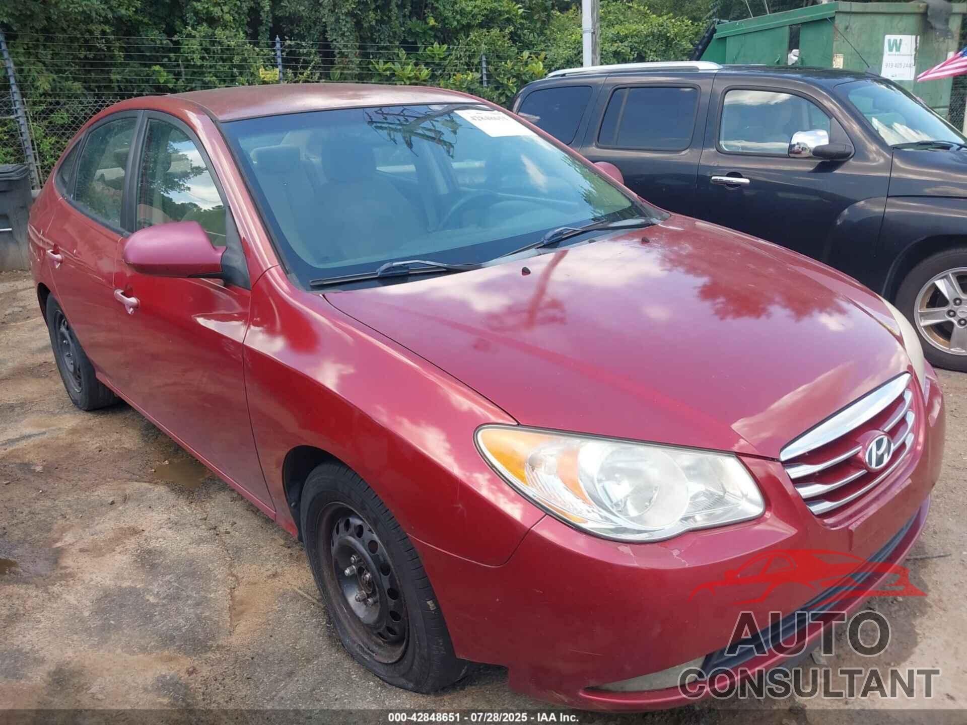 HYUNDAI ELANTRA 2010 - KMHDU4AD1AU921423
