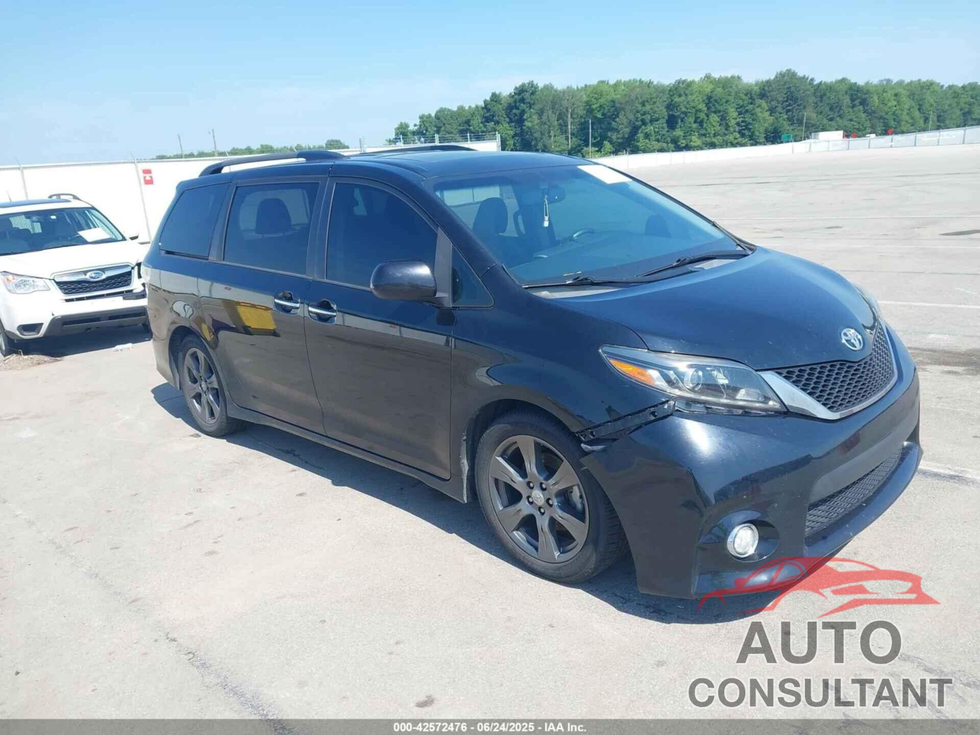 TOYOTA SIENNA 2017 - 5TDXZ3DC4HS783181