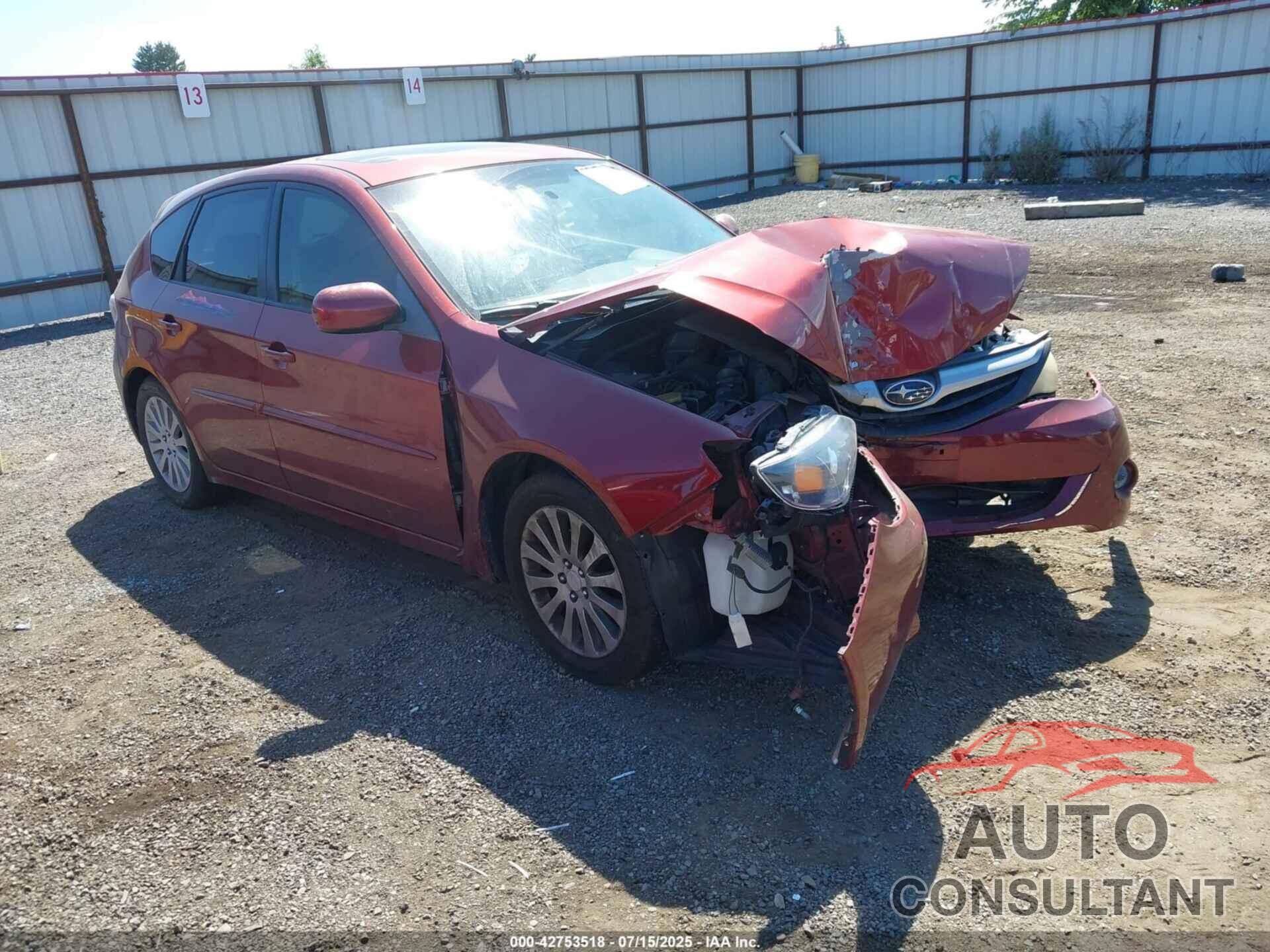 SUBARU IMPREZA 2010 - JF1GH6B67AH818166