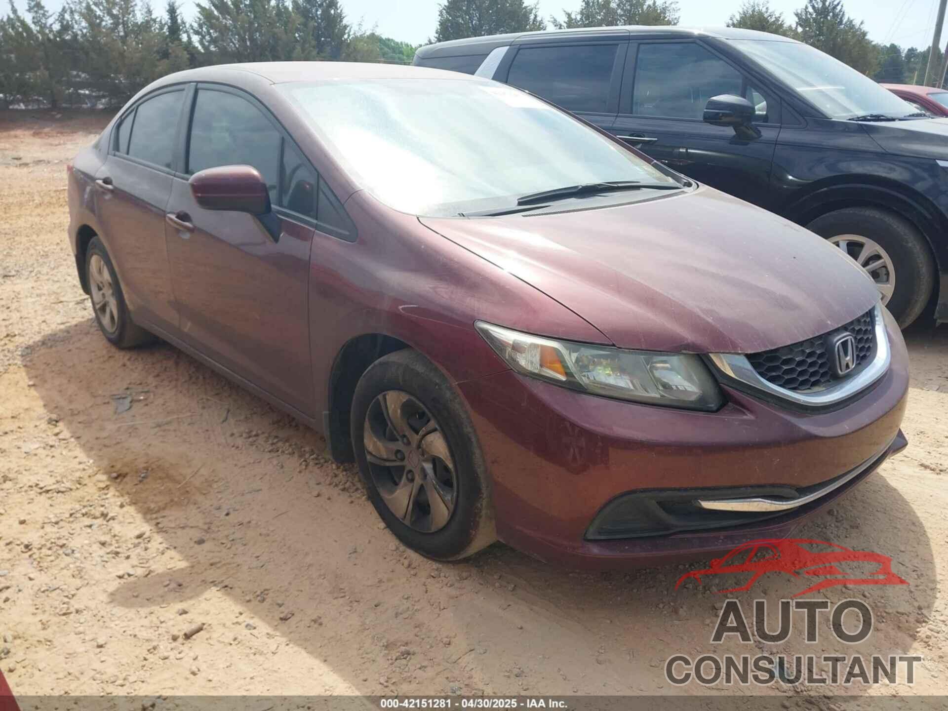HONDA CIVIC 2014 - 19XFB2F54EE068836
