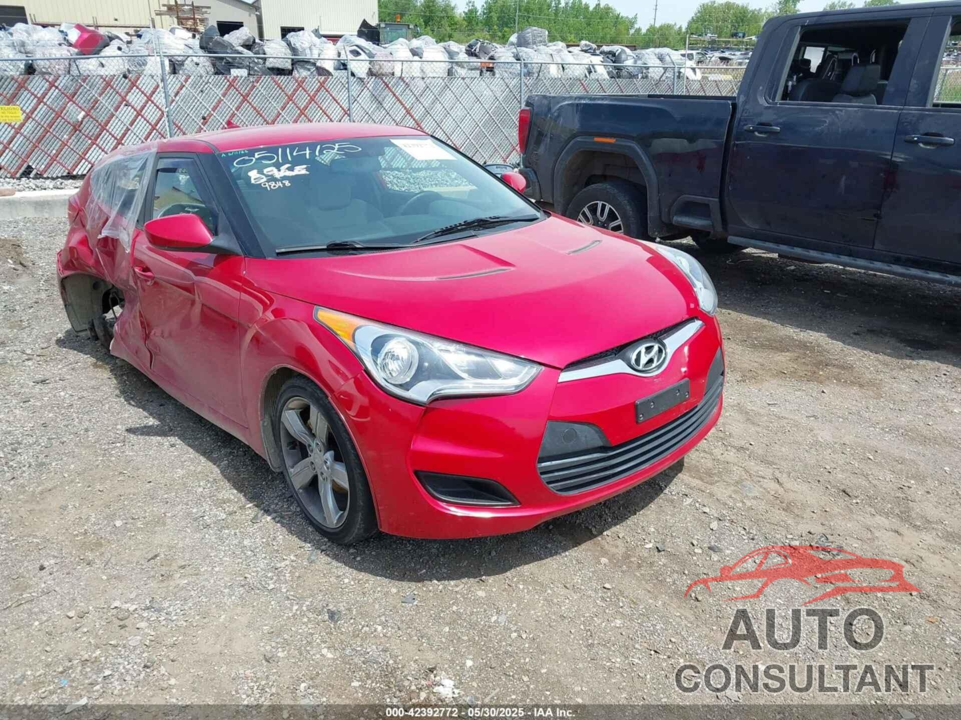 HYUNDAI VELOSTER 2012 - KMHTC6AD8CU019848