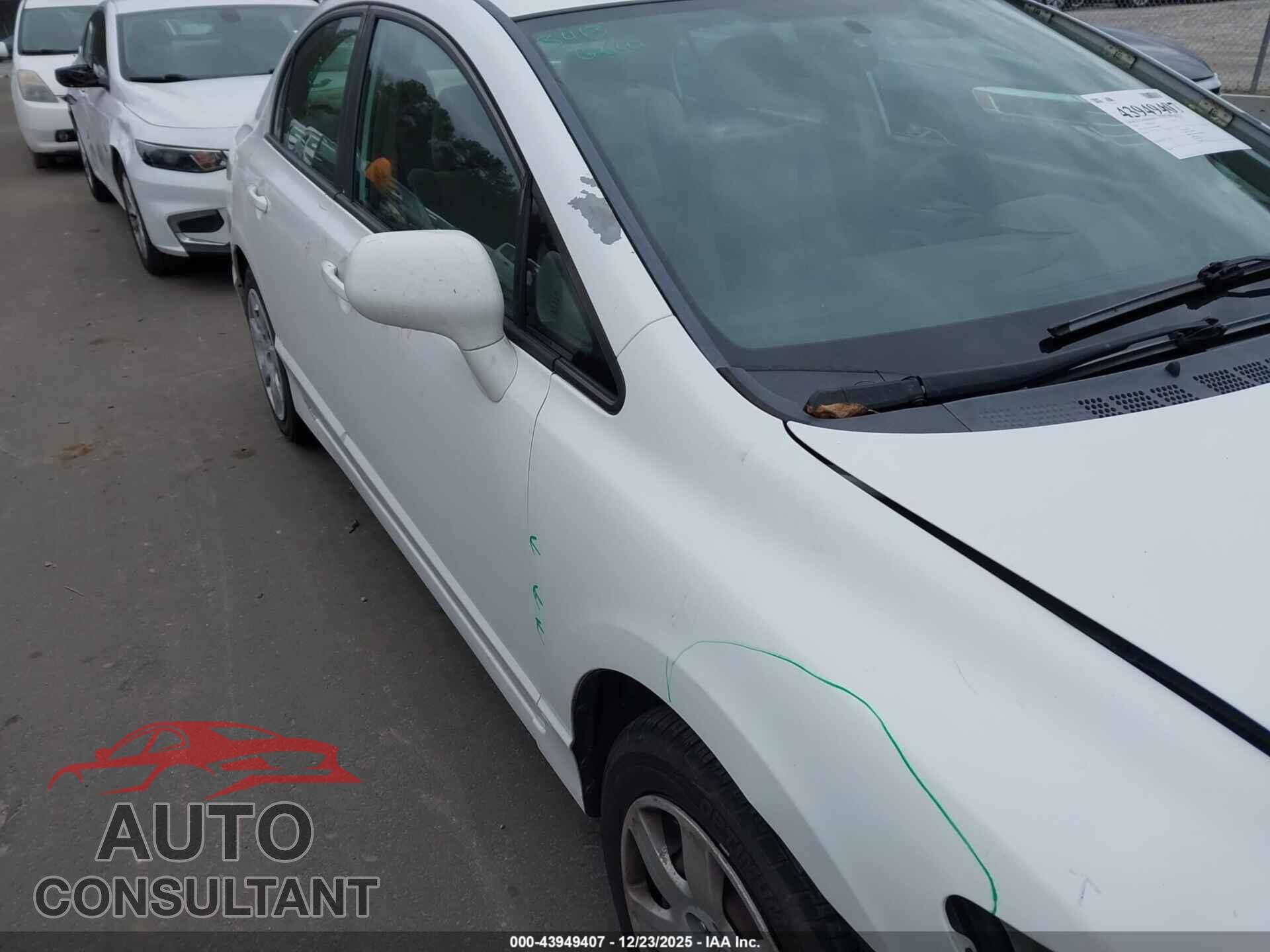 HONDA CIVIC 2011 - 19XFA1F5XBE030861