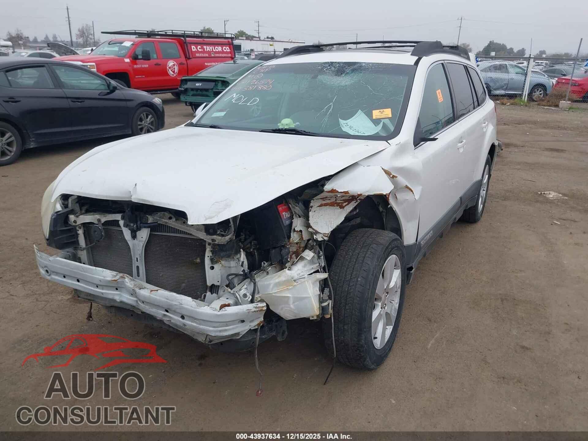 SUBARU OUTBACK 2011 - 4S4BRBGC8B3381880
