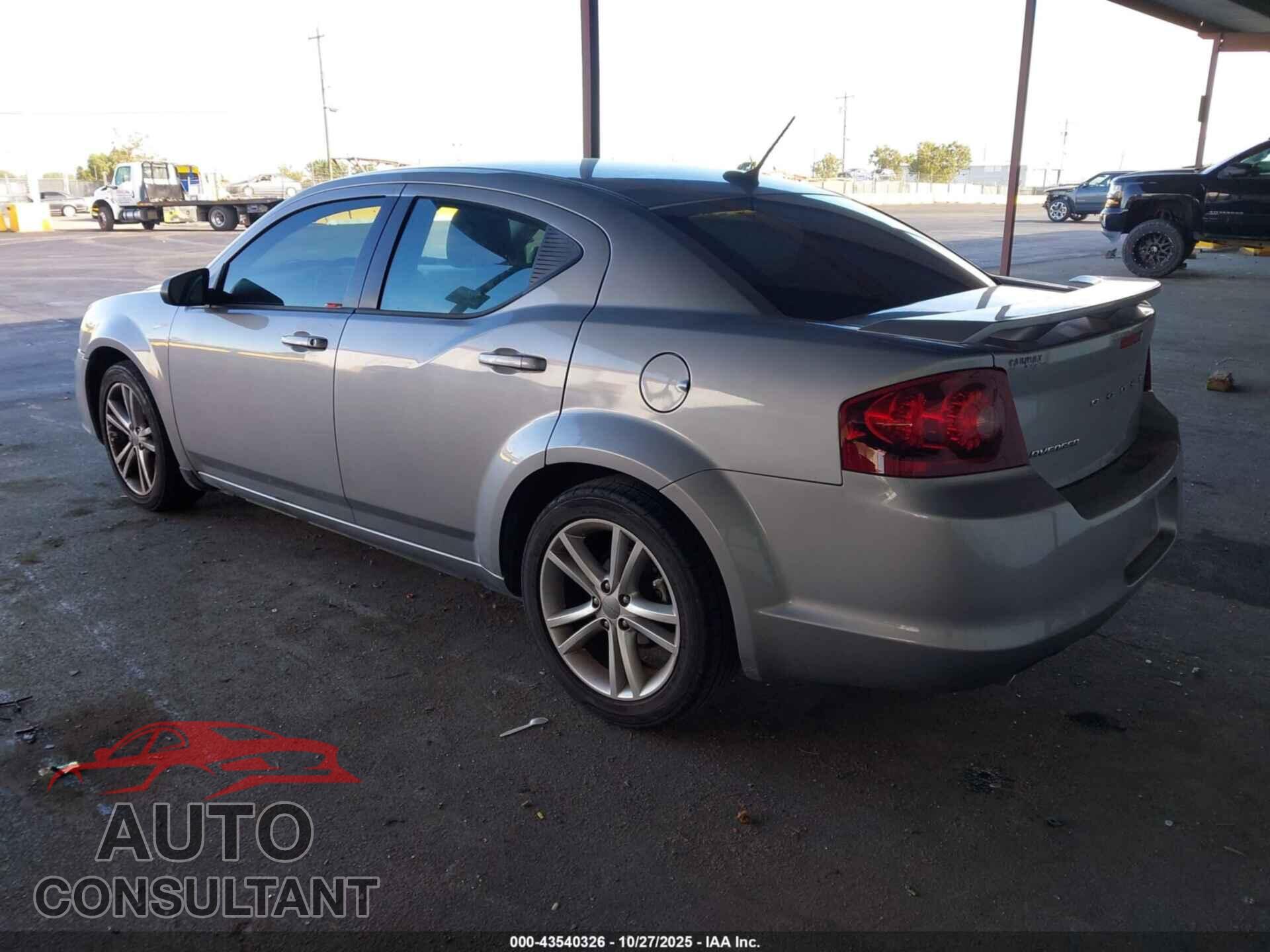 DODGE AVENGER 2013 - 1C3CDZAGXDN522357