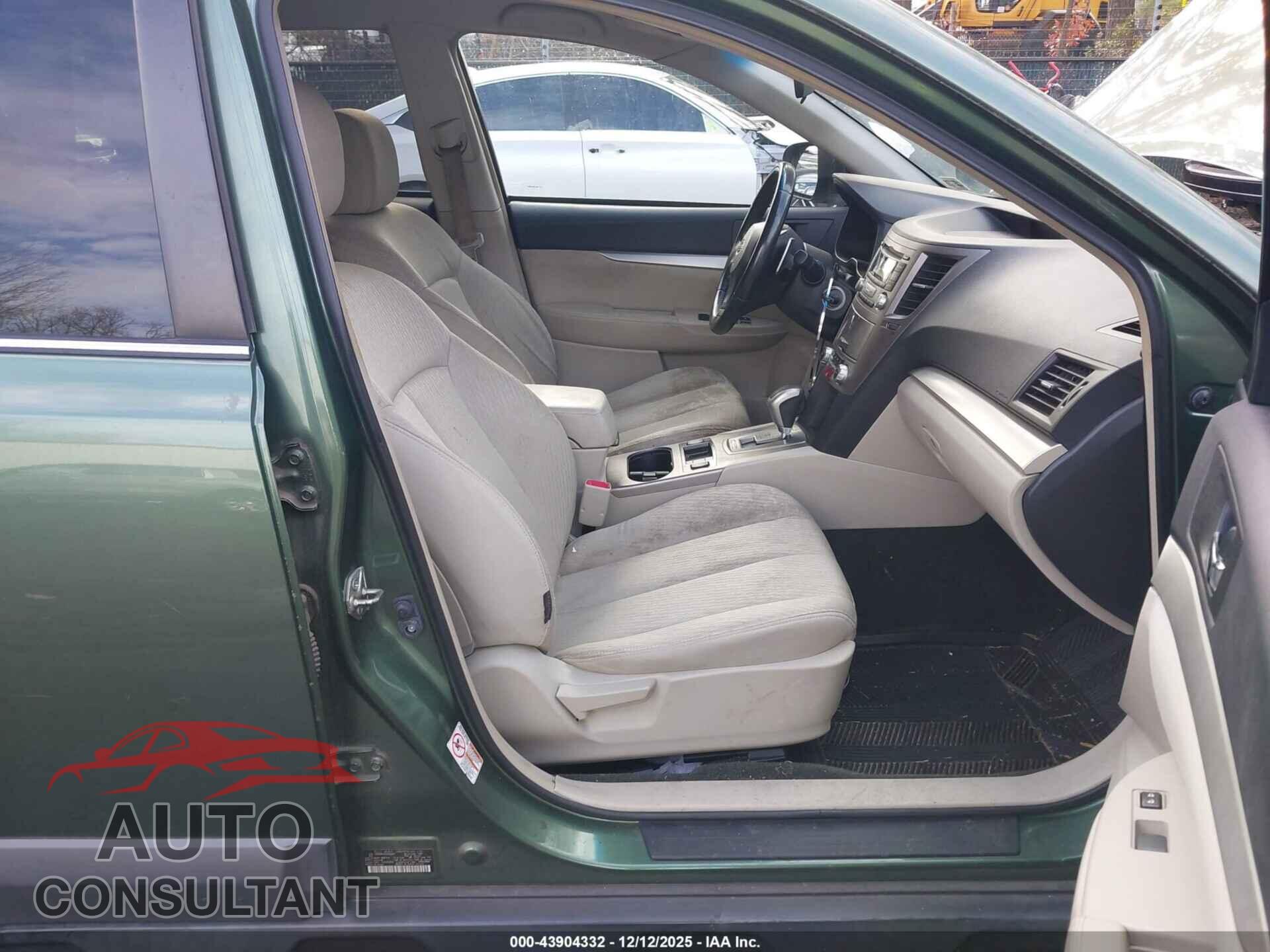SUBARU OUTBACK 2012 - 4S4BRBCC4C3285817