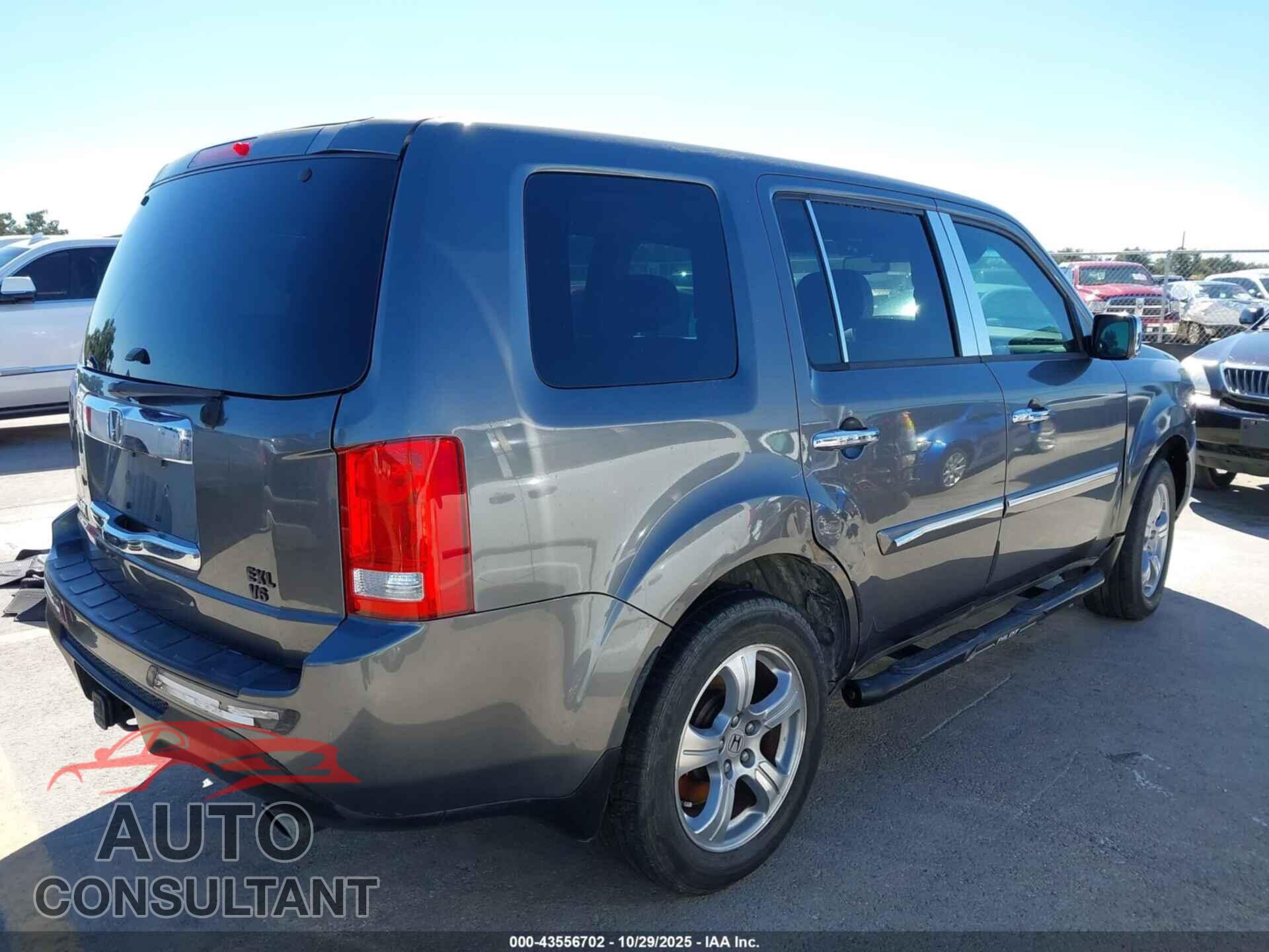 HONDA PILOT 2012 - 5FNYF3H62CB022552