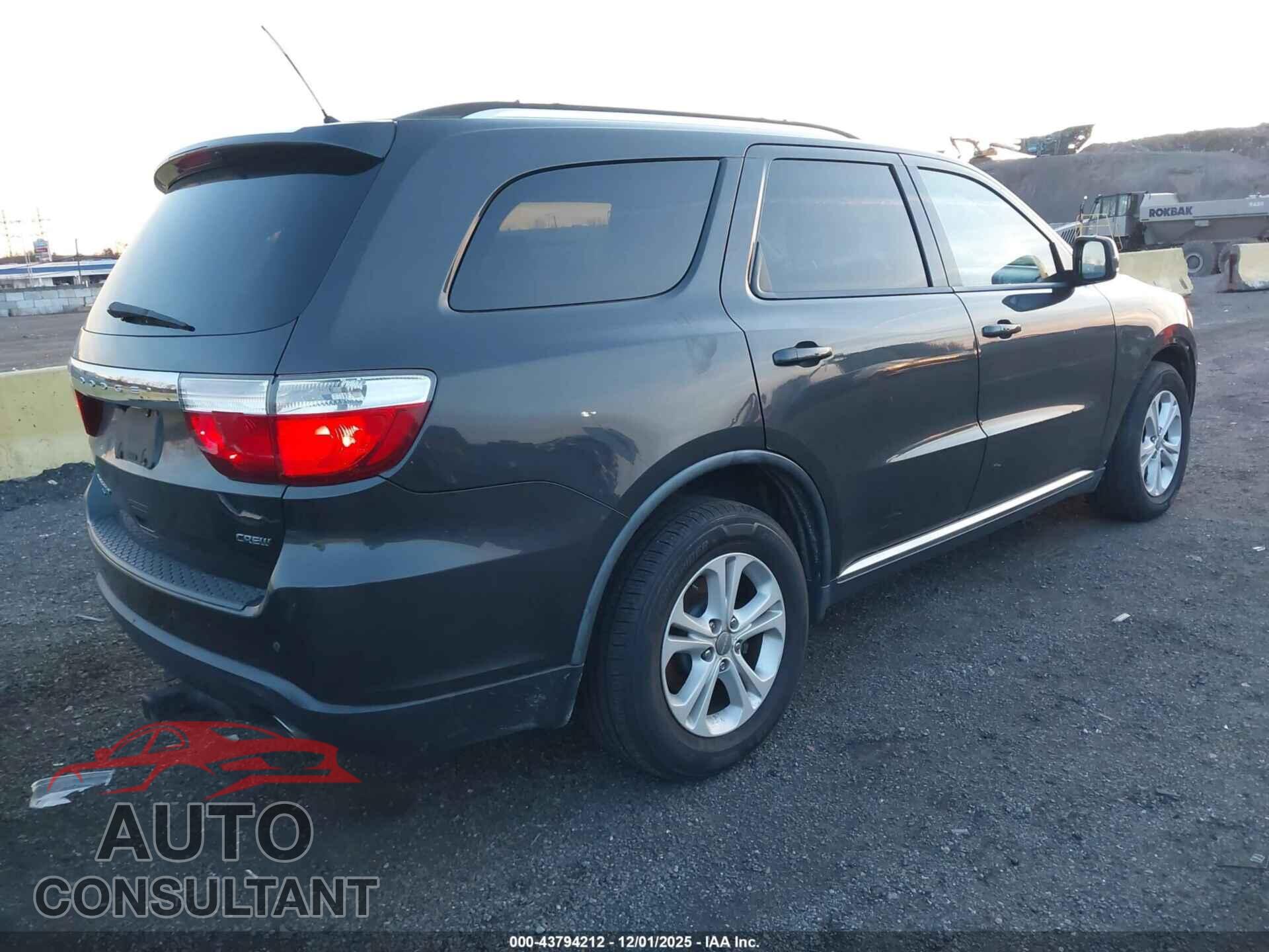 DODGE DURANGO 2011 - 1D4RE4GG3BC699874