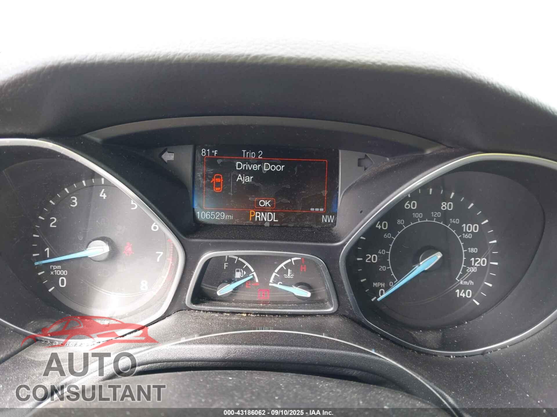 FORD FOCUS 2017 - 1FADP3K26HL286322