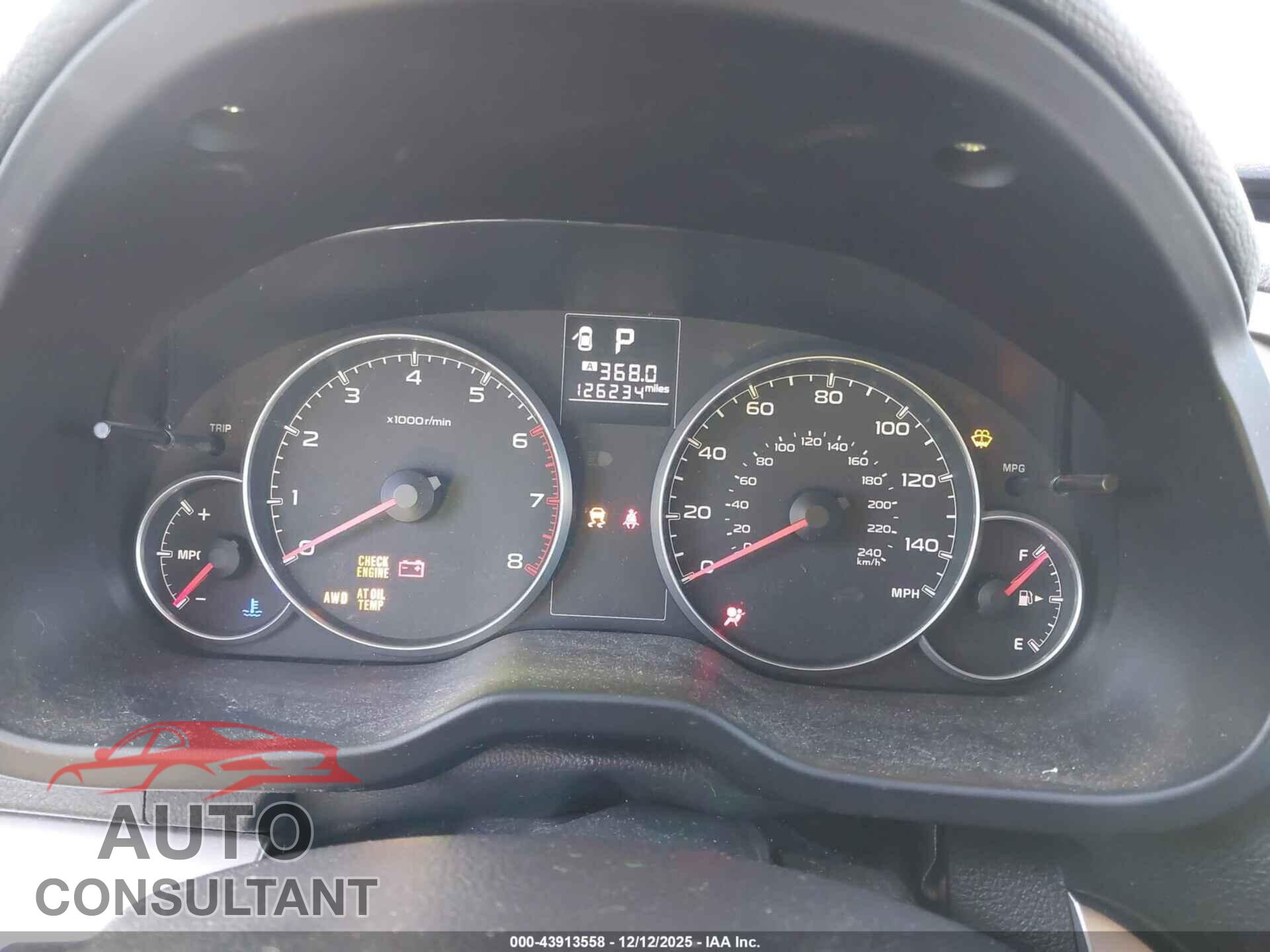SUBARU OUTBACK 2014 - 4S4BRBDC8E3256922