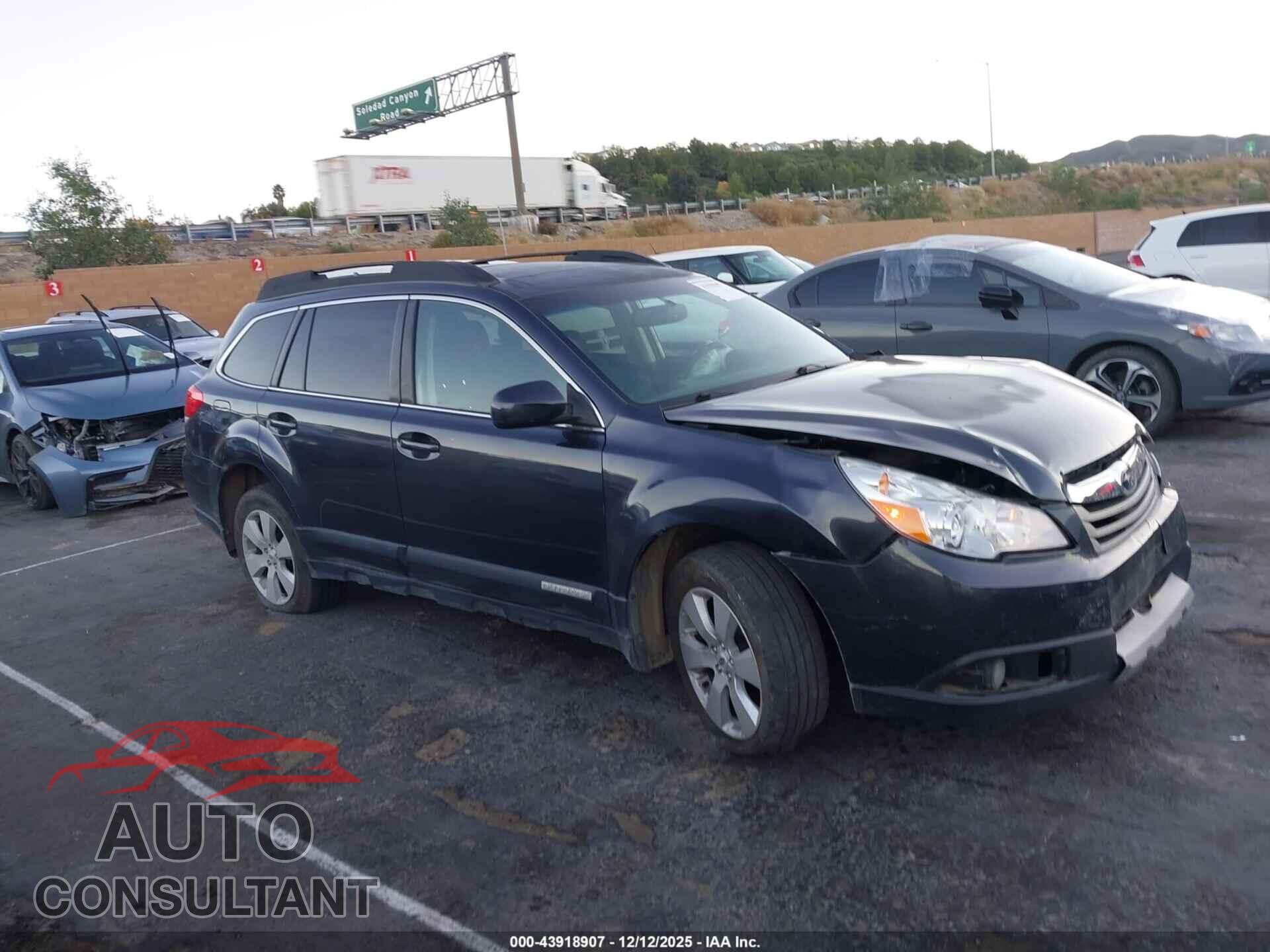 SUBARU OUTBACK 2012 - 4S4BRBLC2C3264318