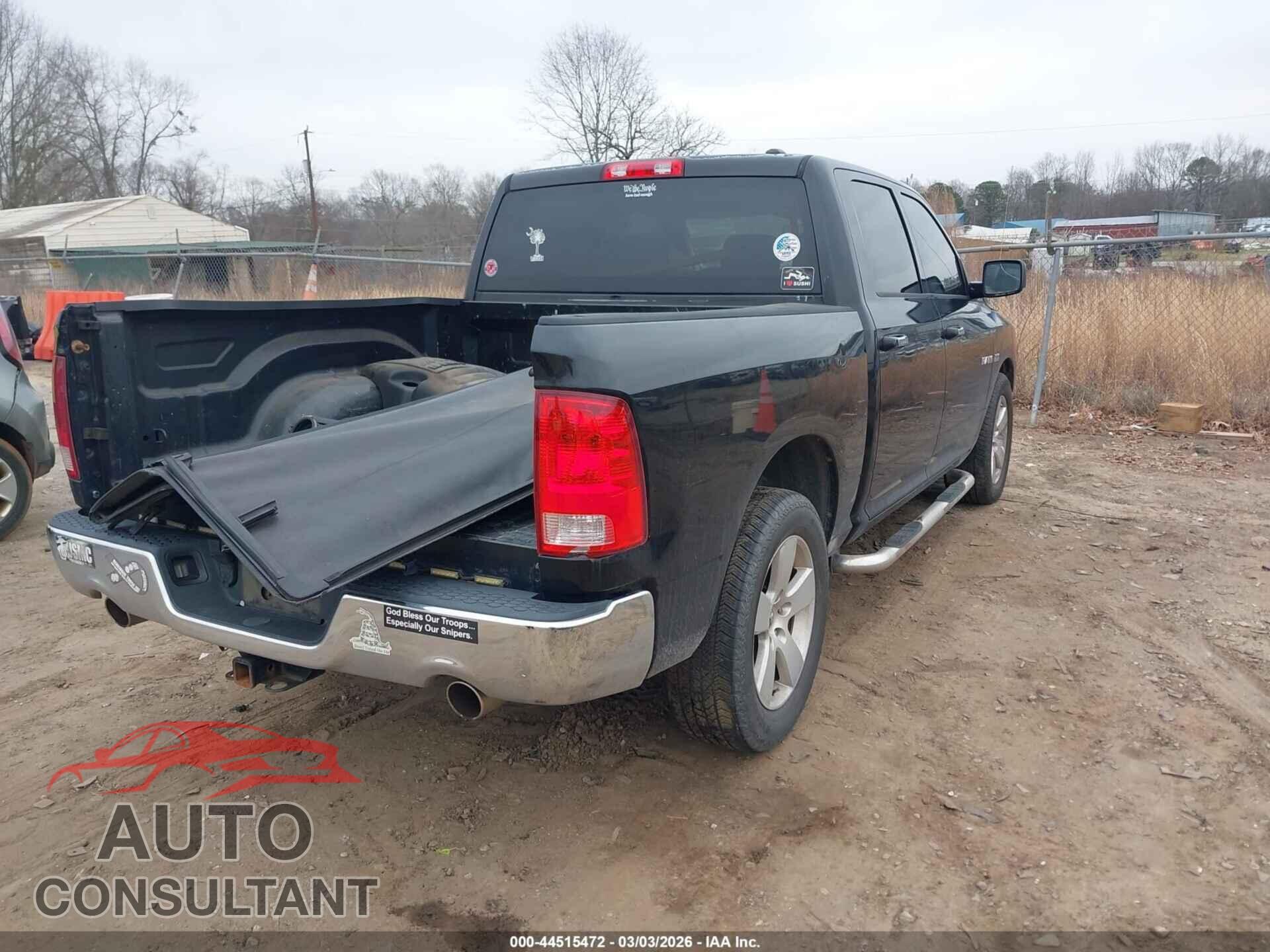DODGE RAM 1500 2010 - 1D7RB1CT5AS250004