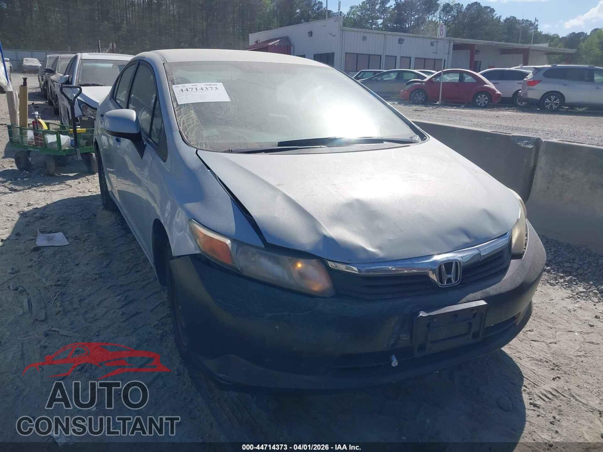 HONDA CIVIC 2012 - 19XFB2F52CE355945