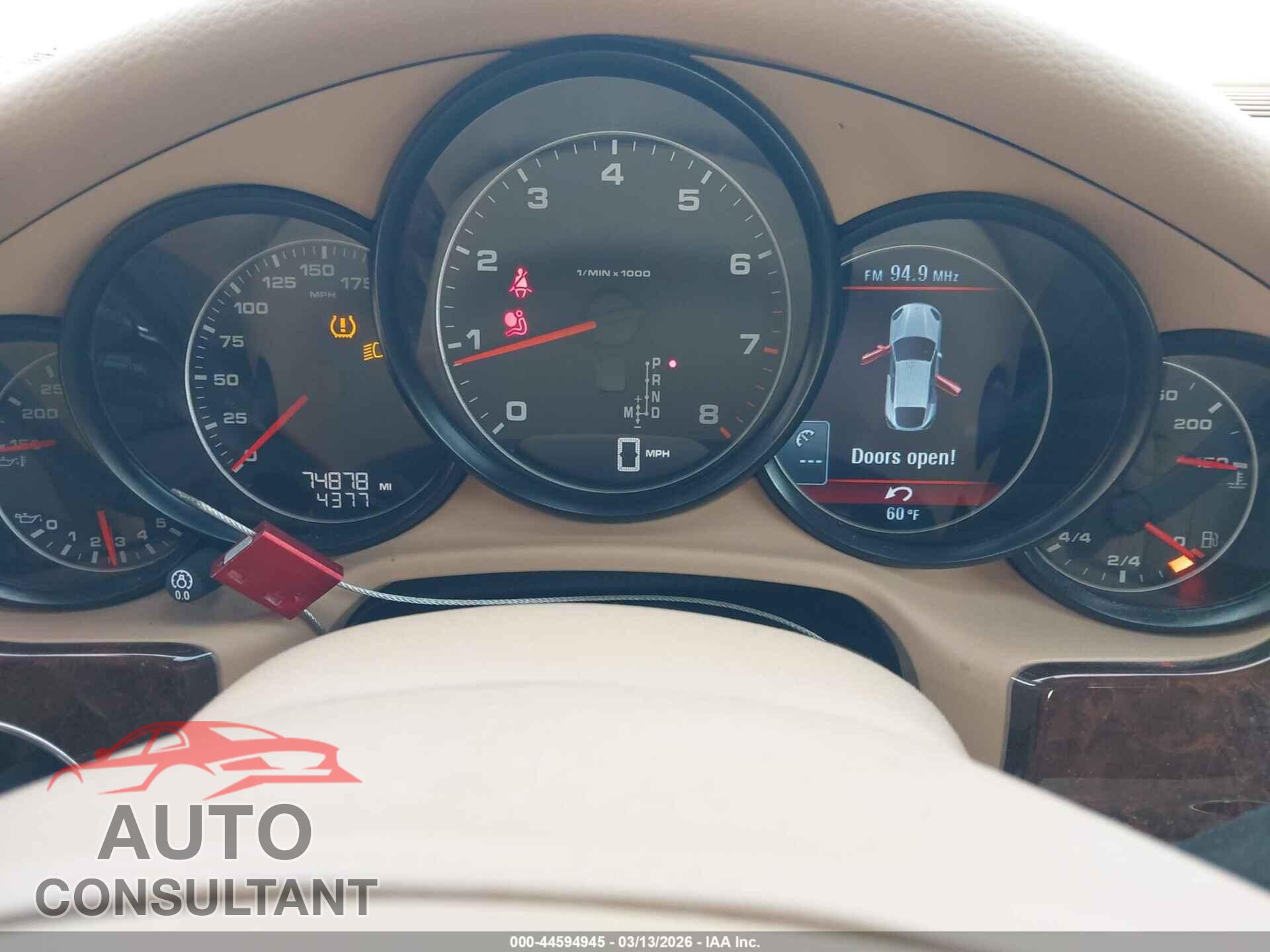 PORSCHE PANAMERA 2011 - WP0AA2A77BL015301