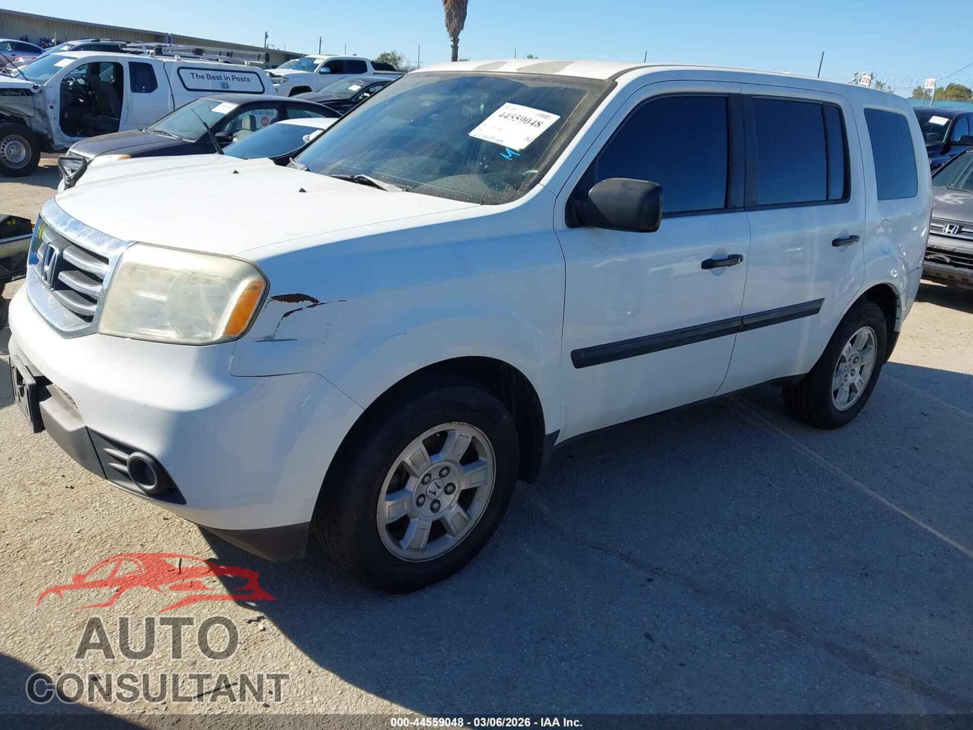 HONDA PILOT 2013 - 5FNYF3H2XDB018411