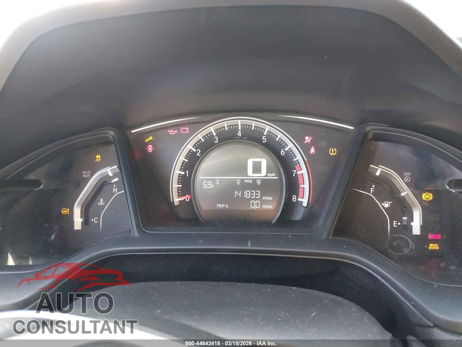 HONDA CIVIC 2016 - 19XFC2F52GE201853