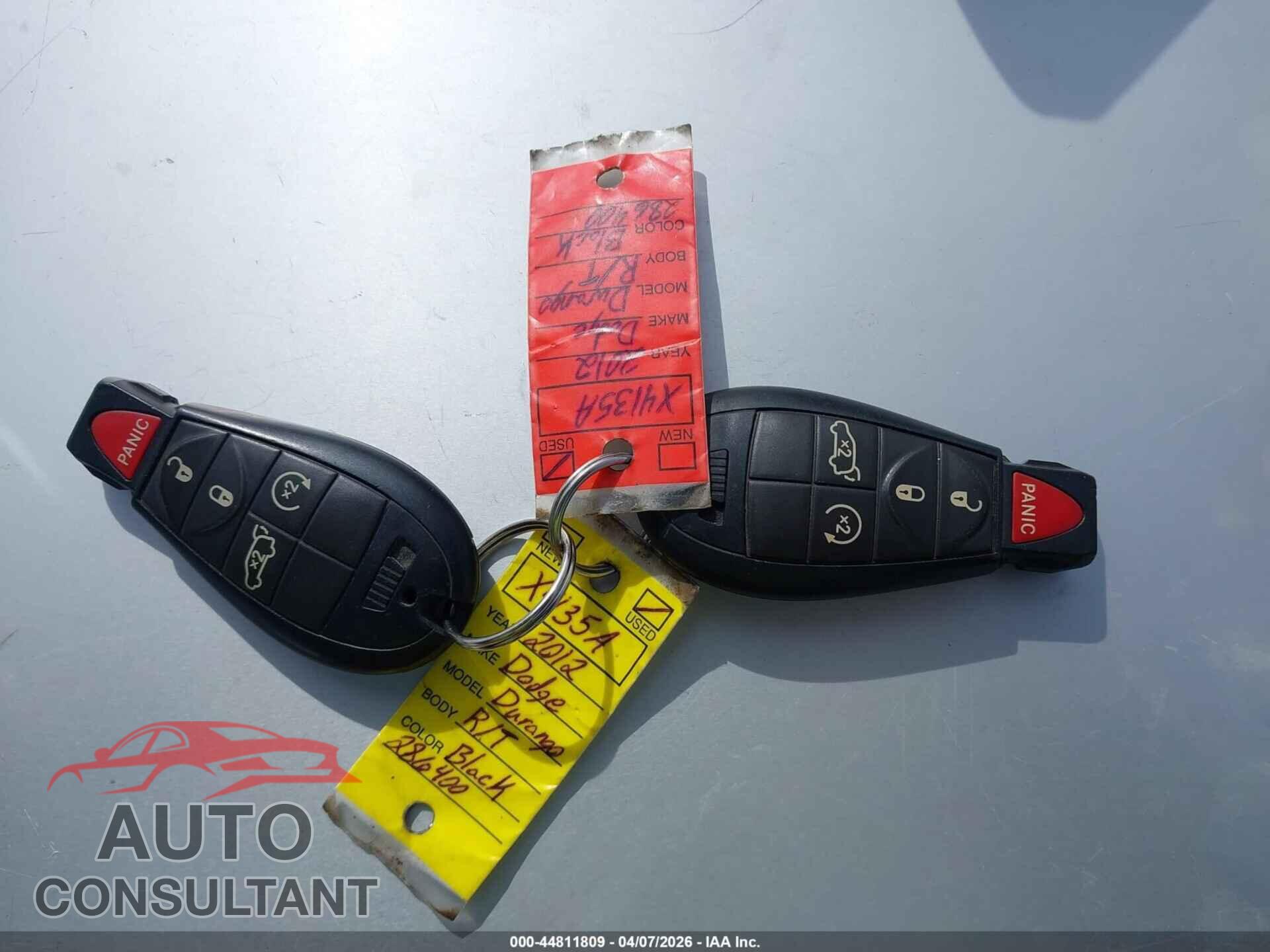 DODGE DURANGO 2012 - 1C4SDJCT2CC286400