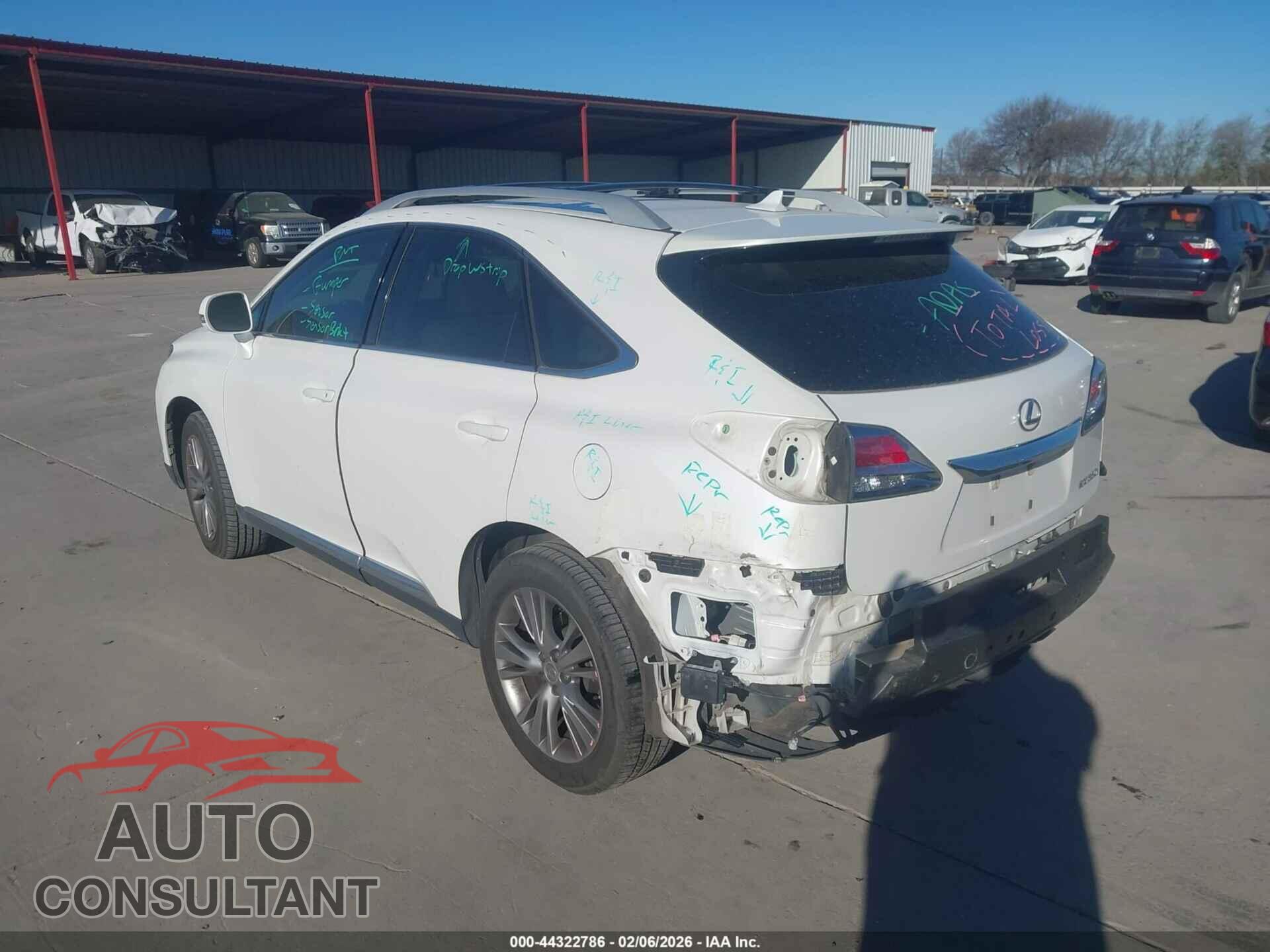 LEXUS RX 350 2013 - 2T2ZK1BA2DC100024