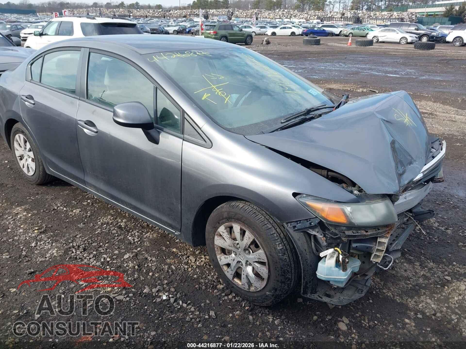 HONDA CIVIC 2012 - 19XFB2F56CE331549