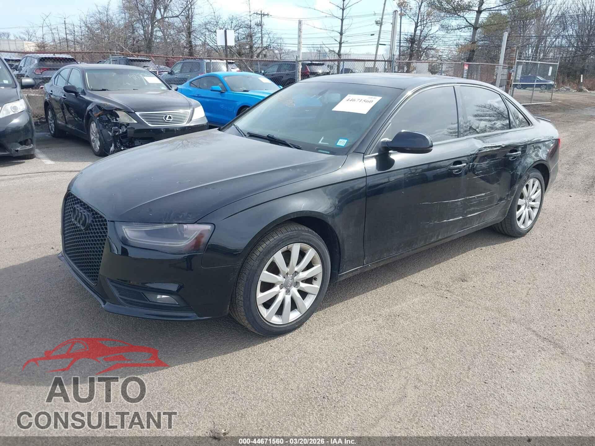AUDI A4 2013 - WAUBFAFL2DN032209