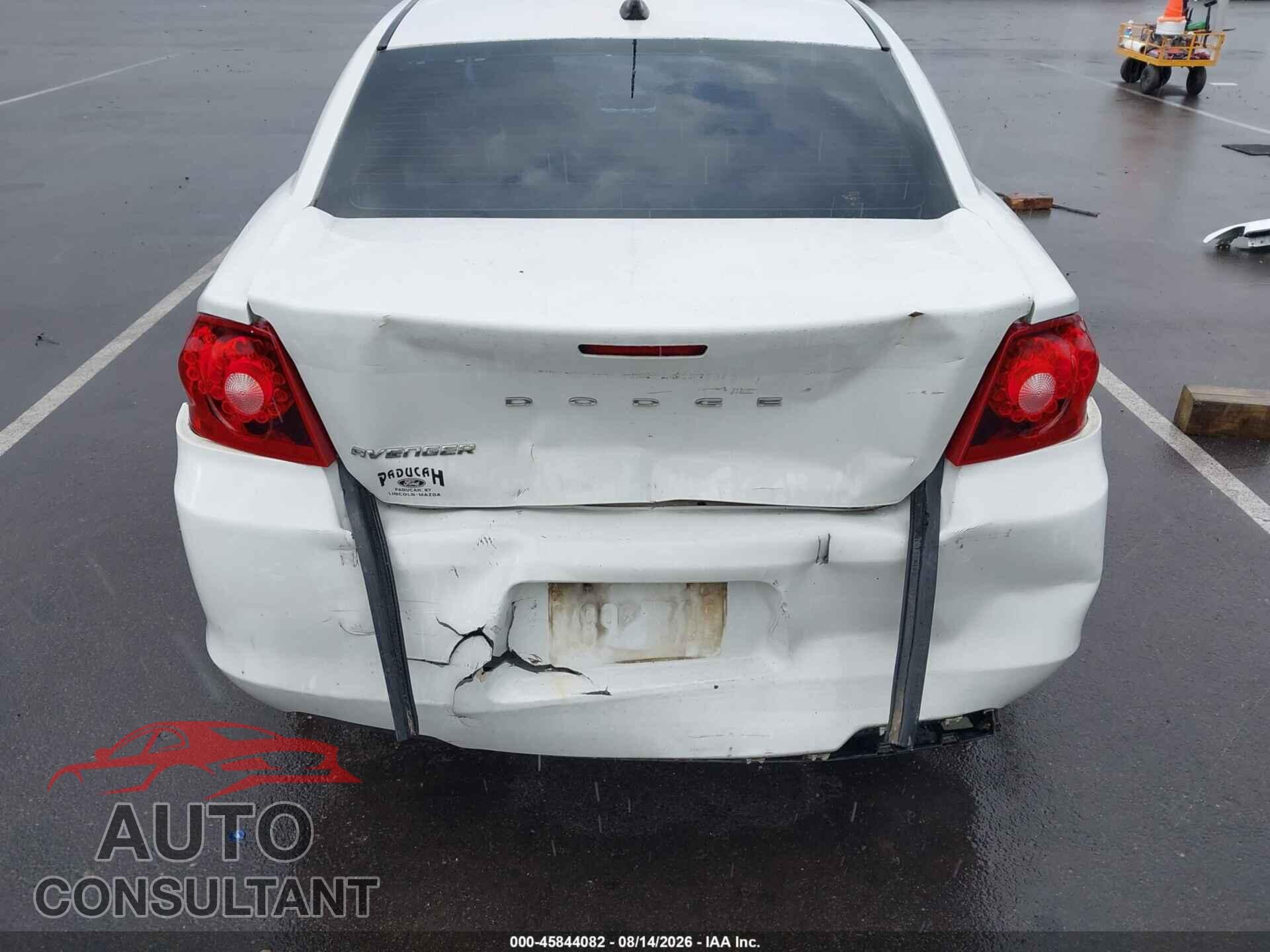DODGE AVENGER 2013 - 1C3CDZAB3DN564227