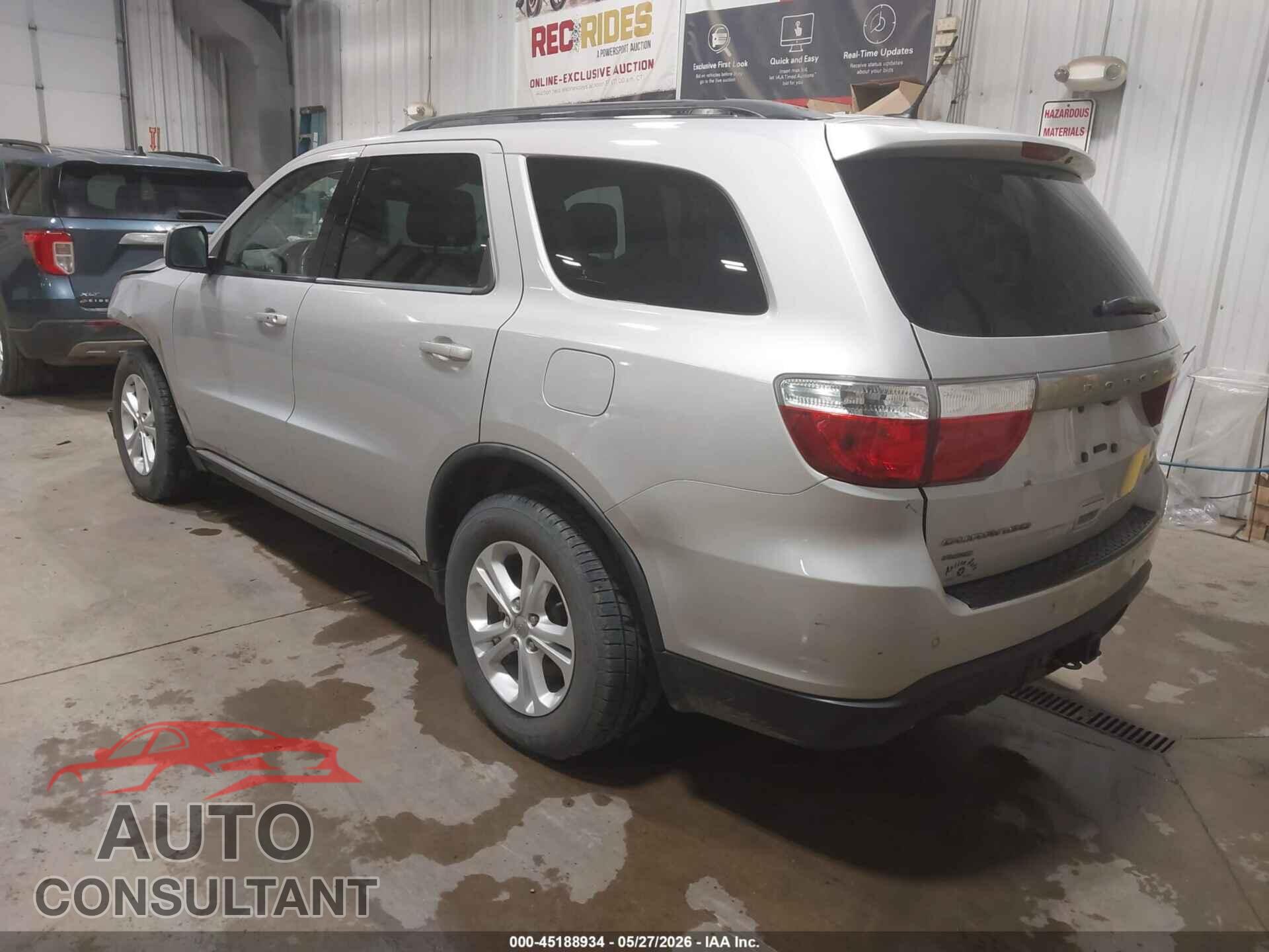 DODGE DURANGO 2012 - 1C4SDJDT4CC112309