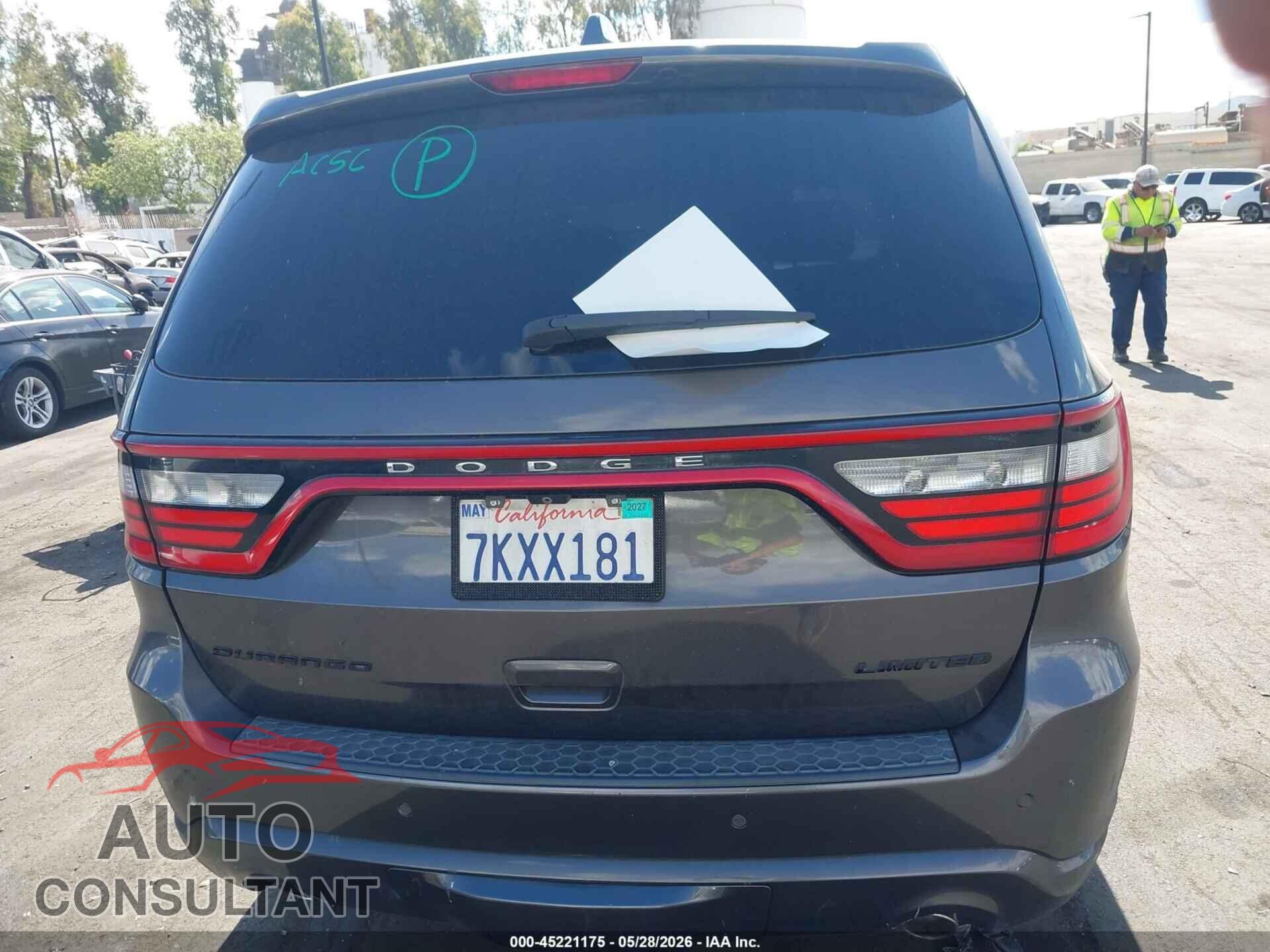 DODGE DURANGO 2015 - 1C4RDHDG0FC817459