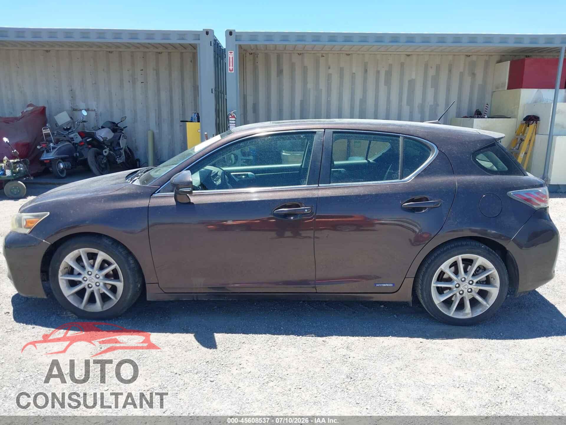 LEXUS CT 200H 2013 - JTHKD5BH1D2159051