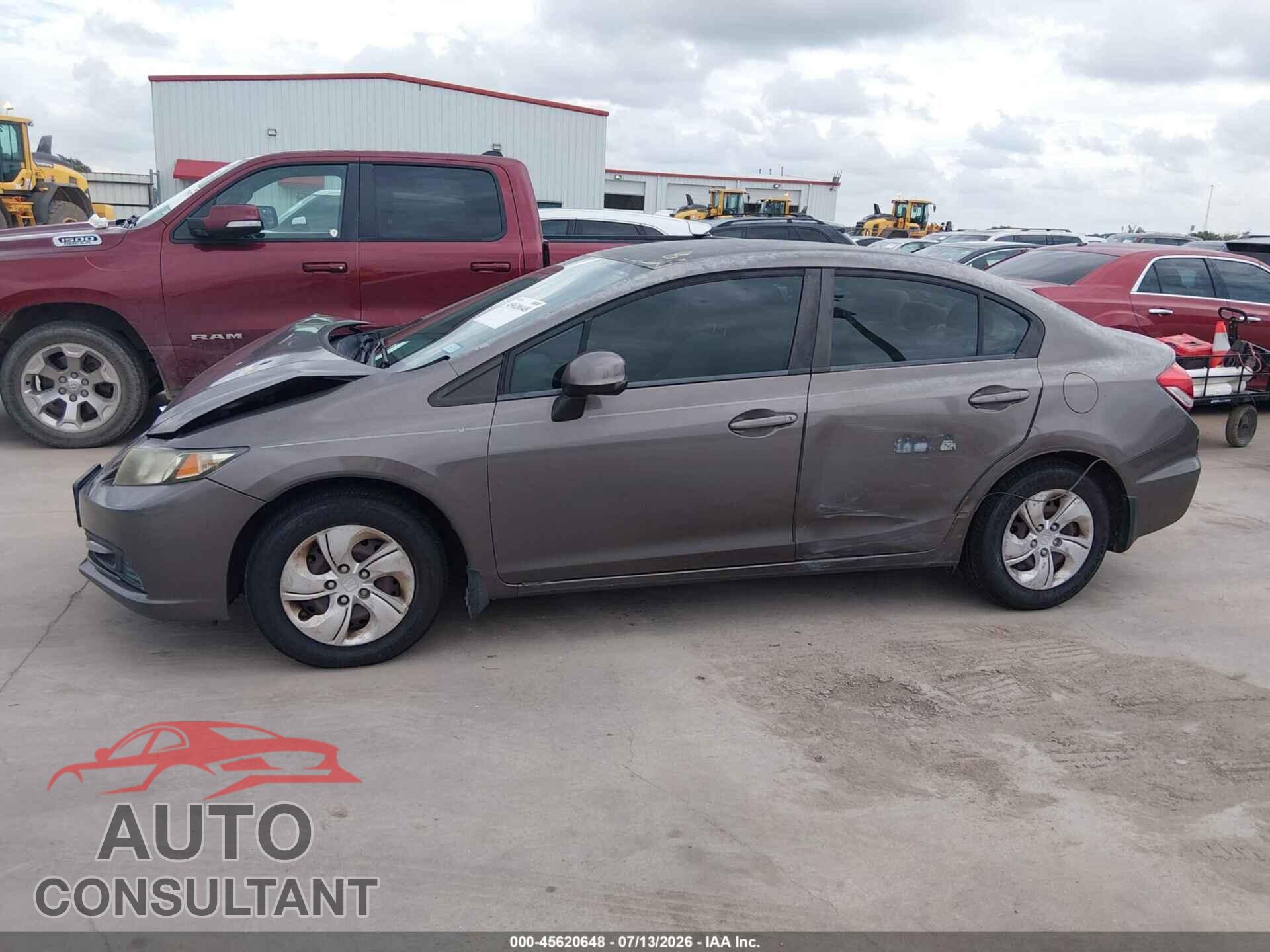 HONDA CIVIC 2013 - 2HGFB2F59DH602840