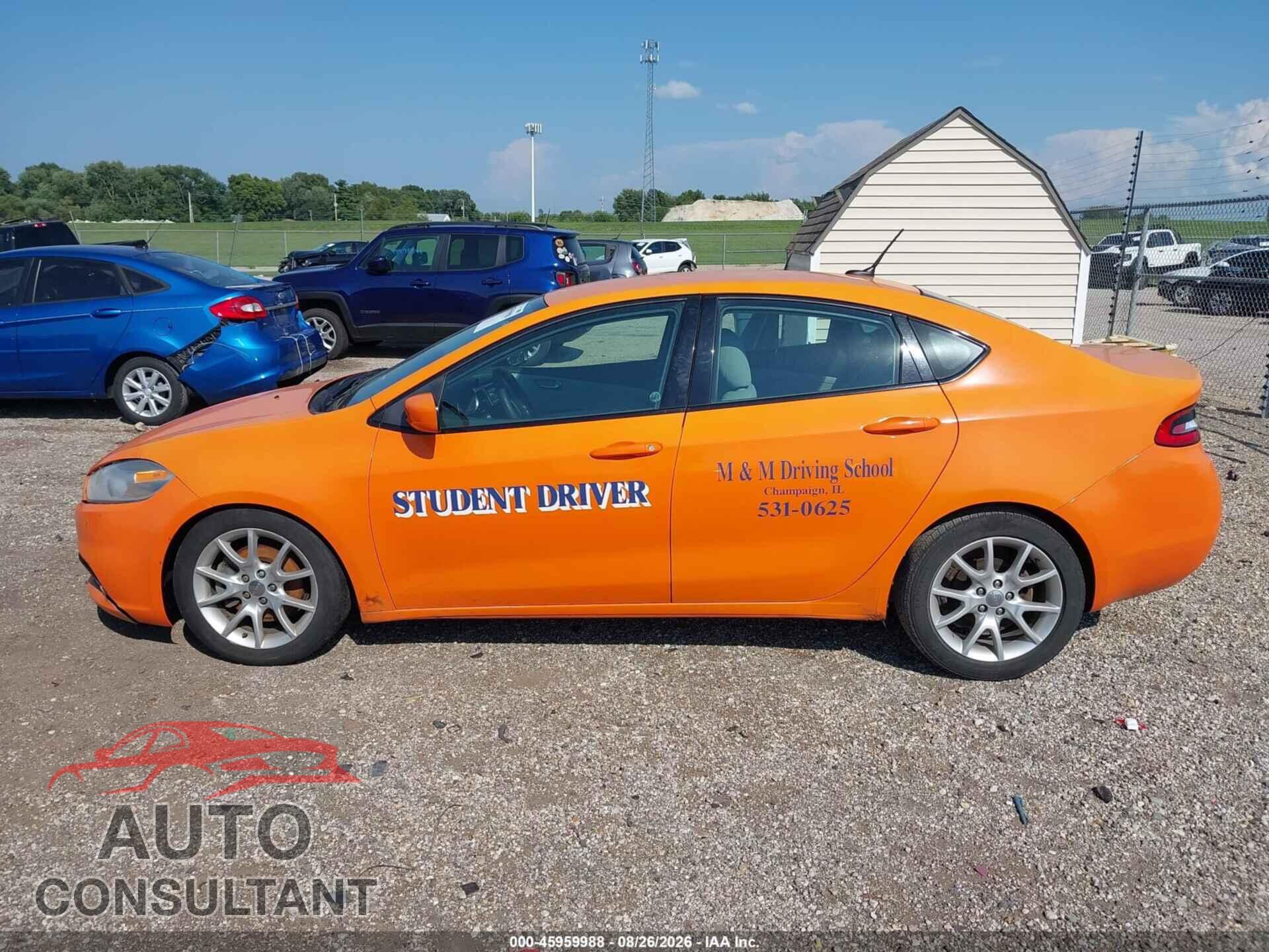 DODGE DART 2013 - 1C3CDFBA5DD171243