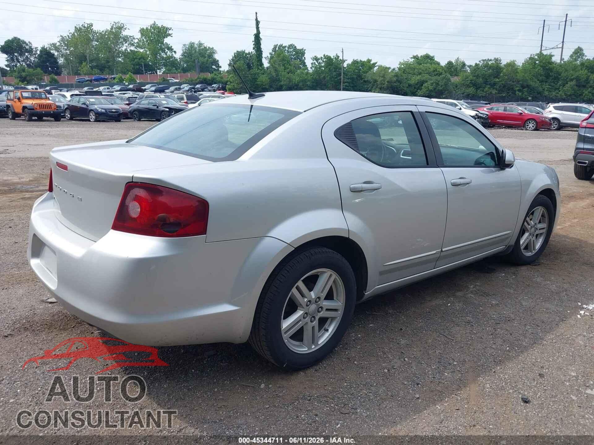 DODGE AVENGER 2012 - 1C3CDZCB0CN182071